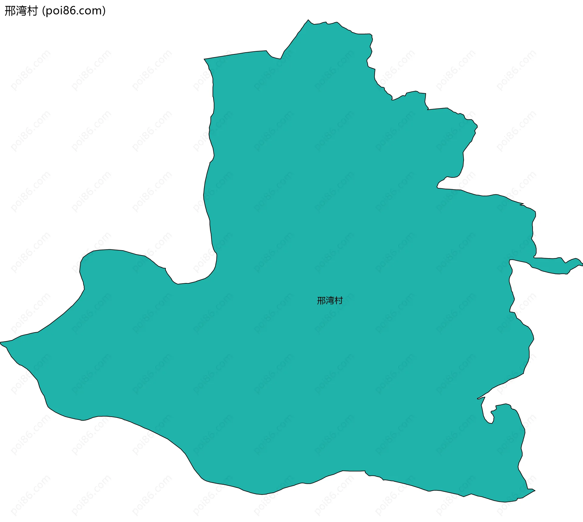 邢湾村边界地图