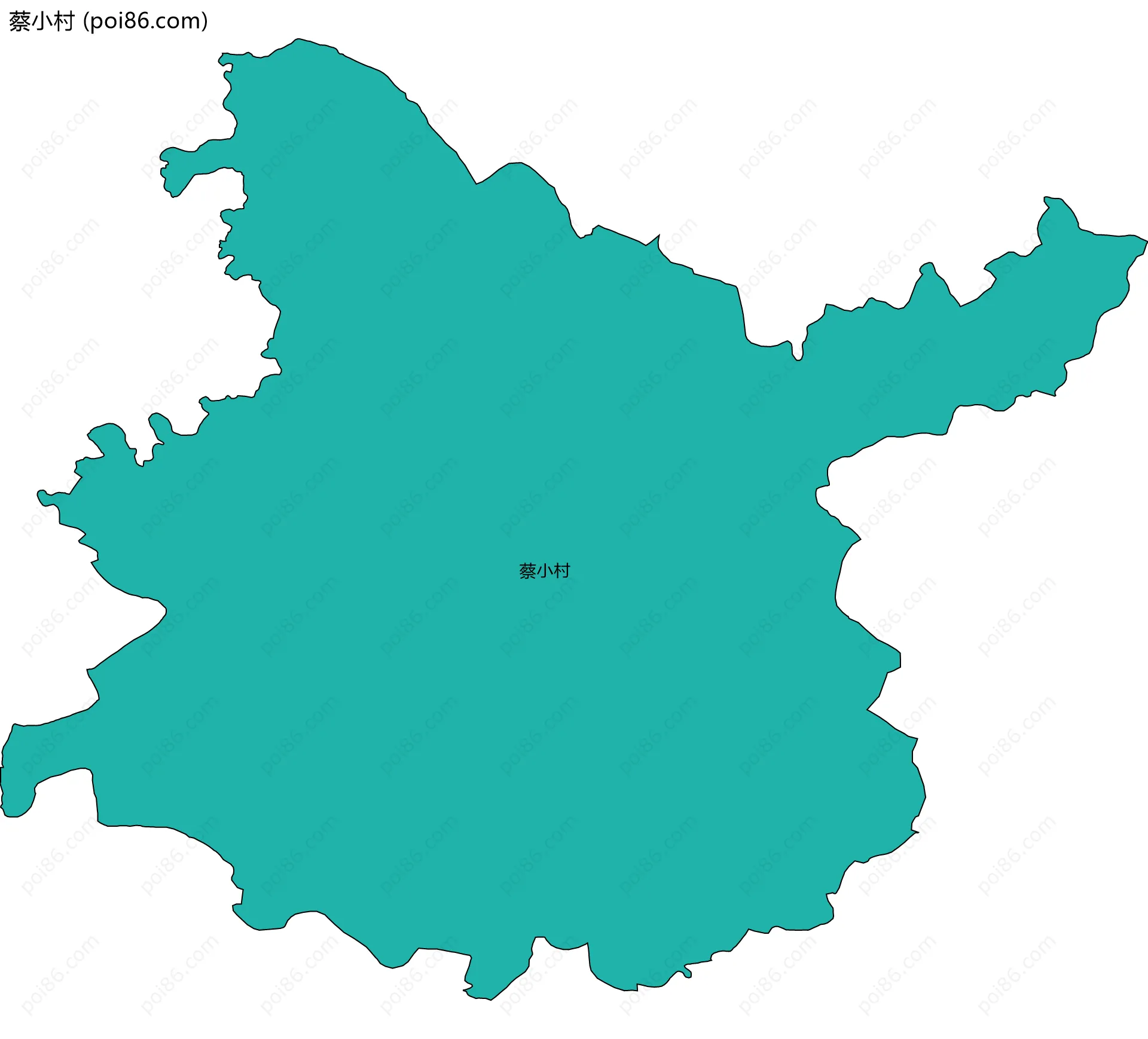 蔡小村边界地图