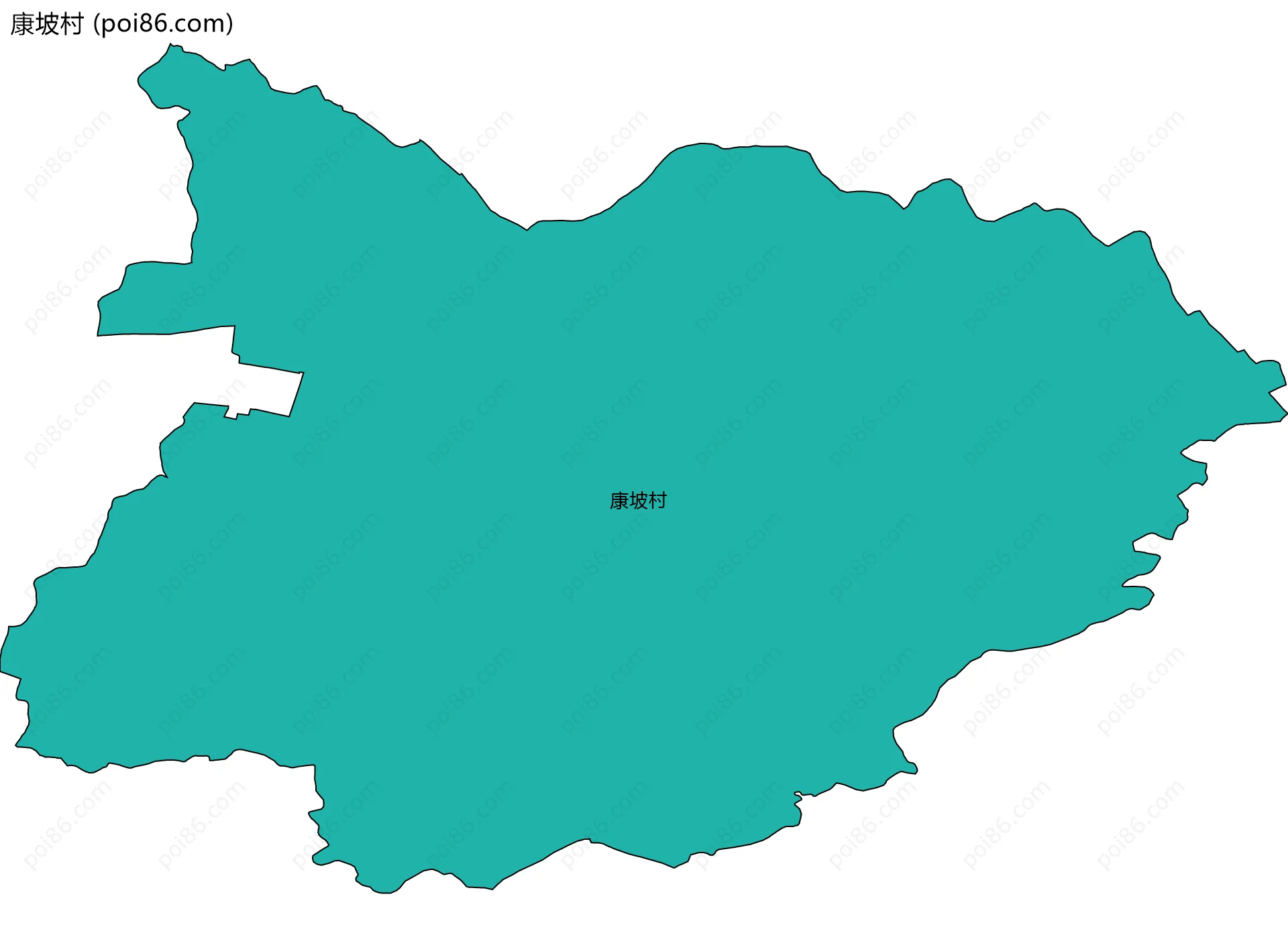 康坡村边界地图