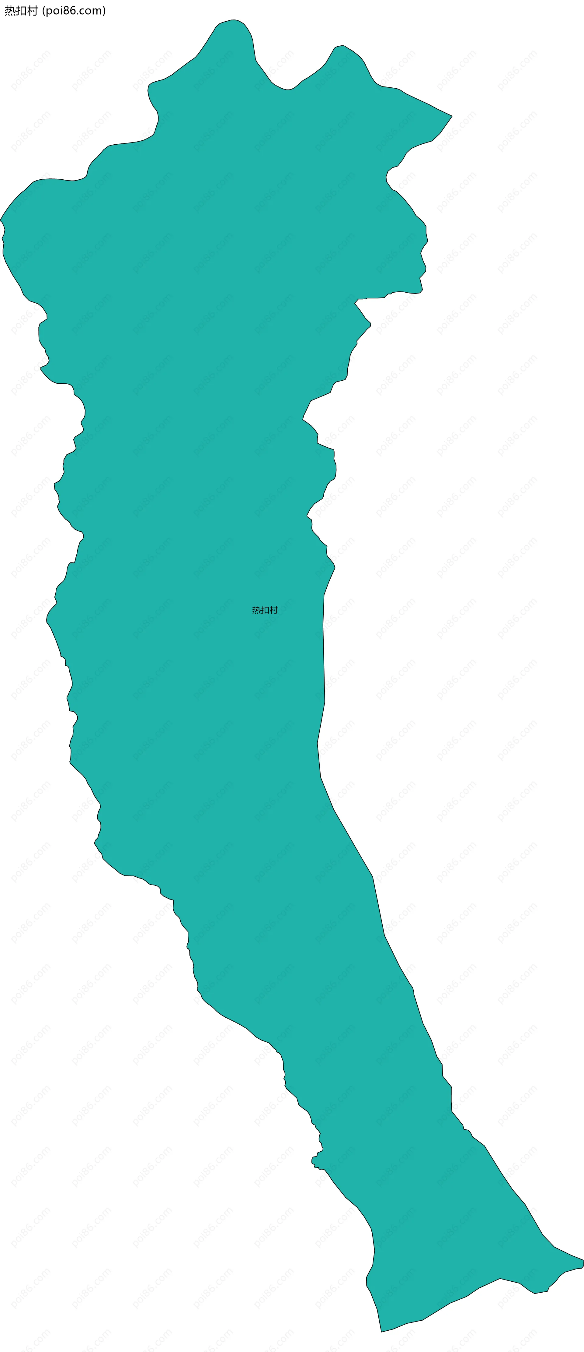 热扣村边界地图