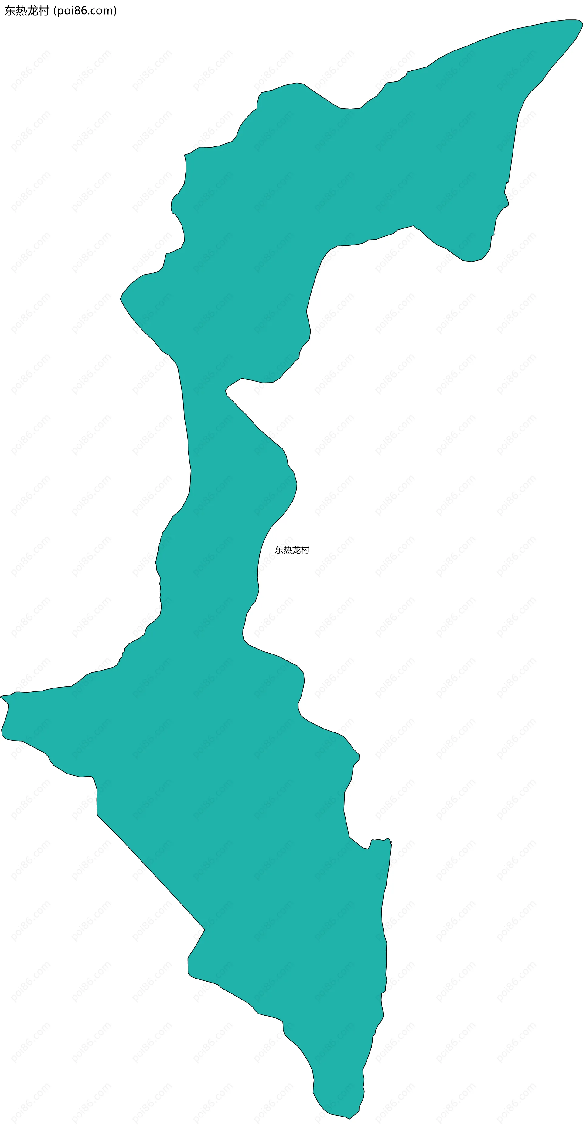 东热龙村边界地图