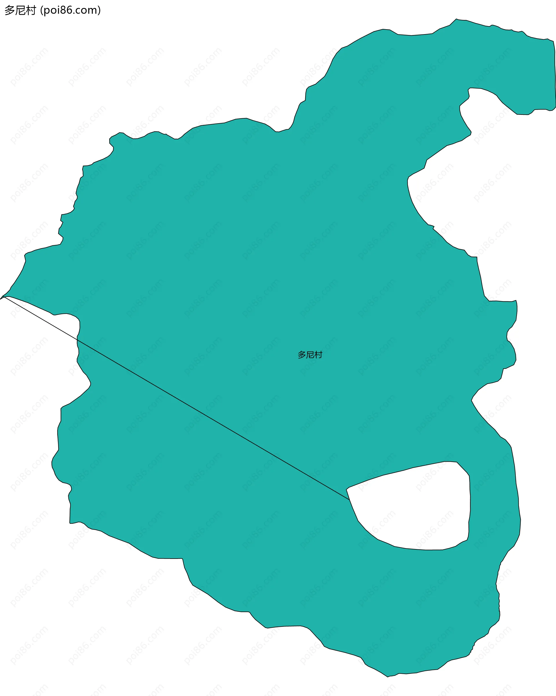 多尼村边界地图