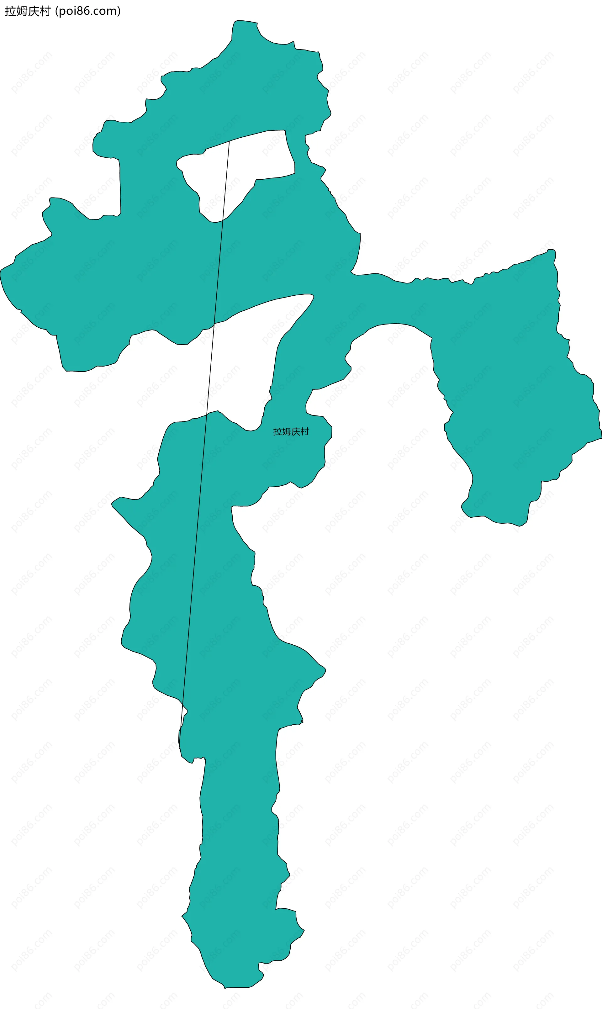 拉姆庆村边界地图