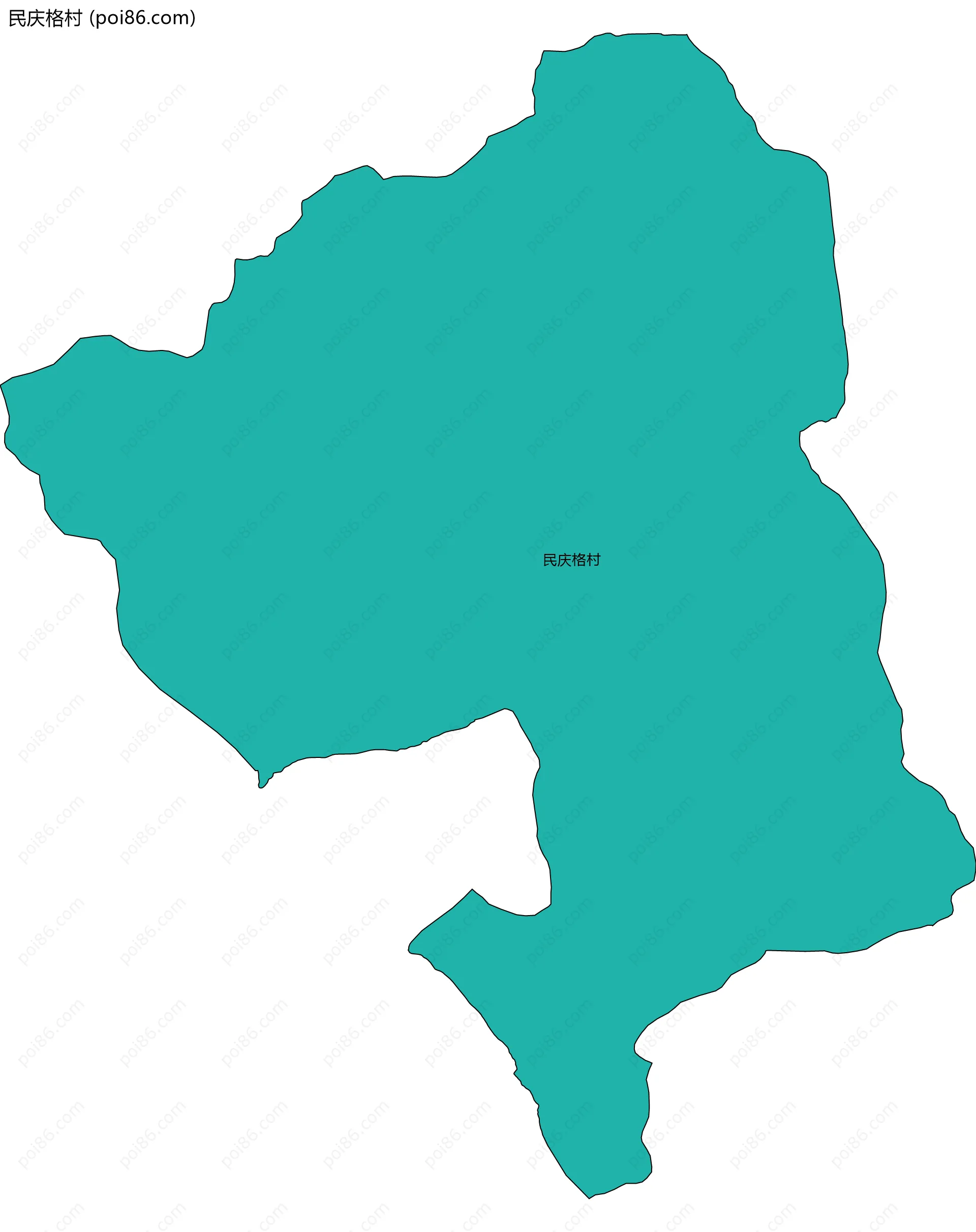 民庆格村边界地图