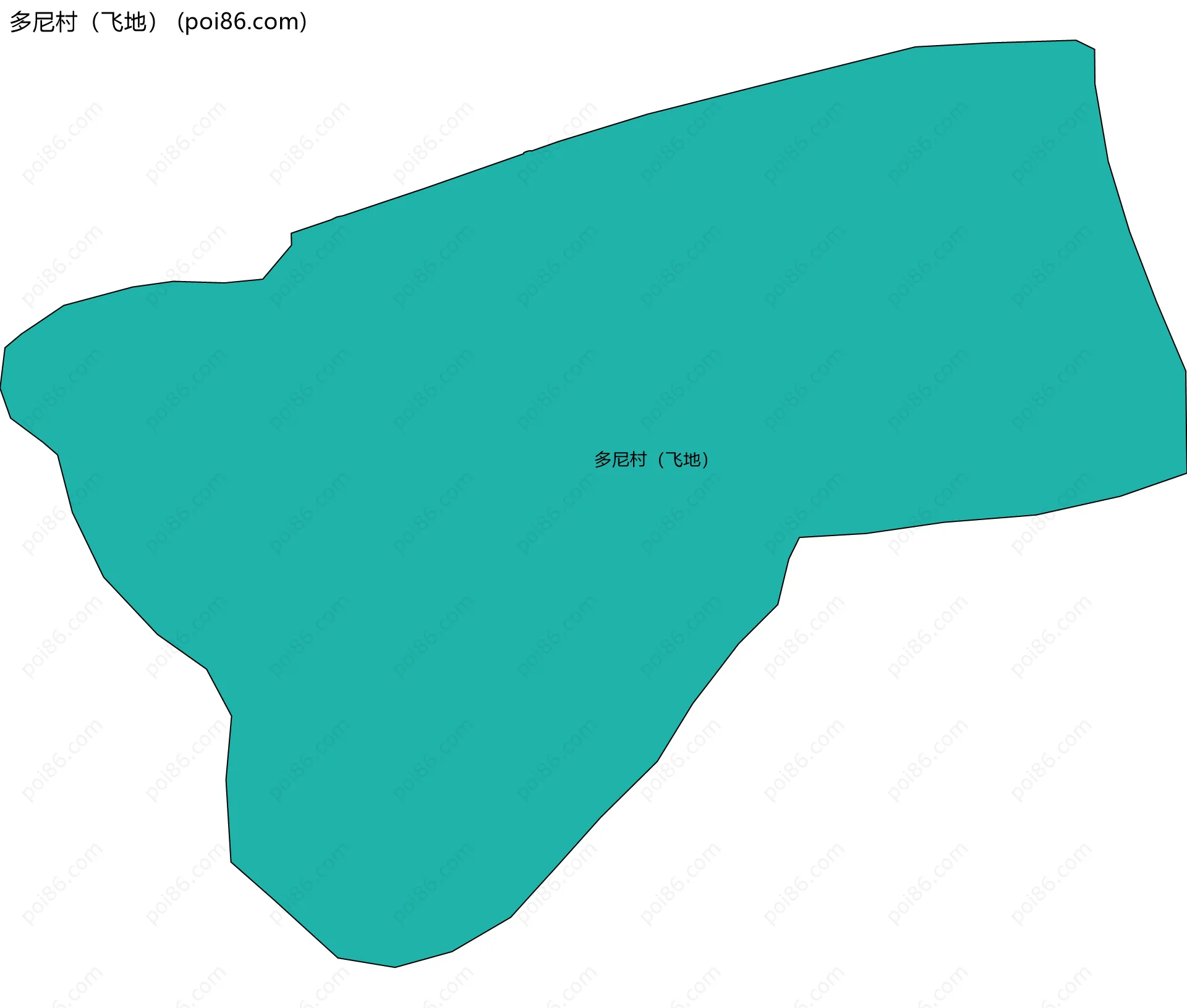 多尼村（飞地）边界地图