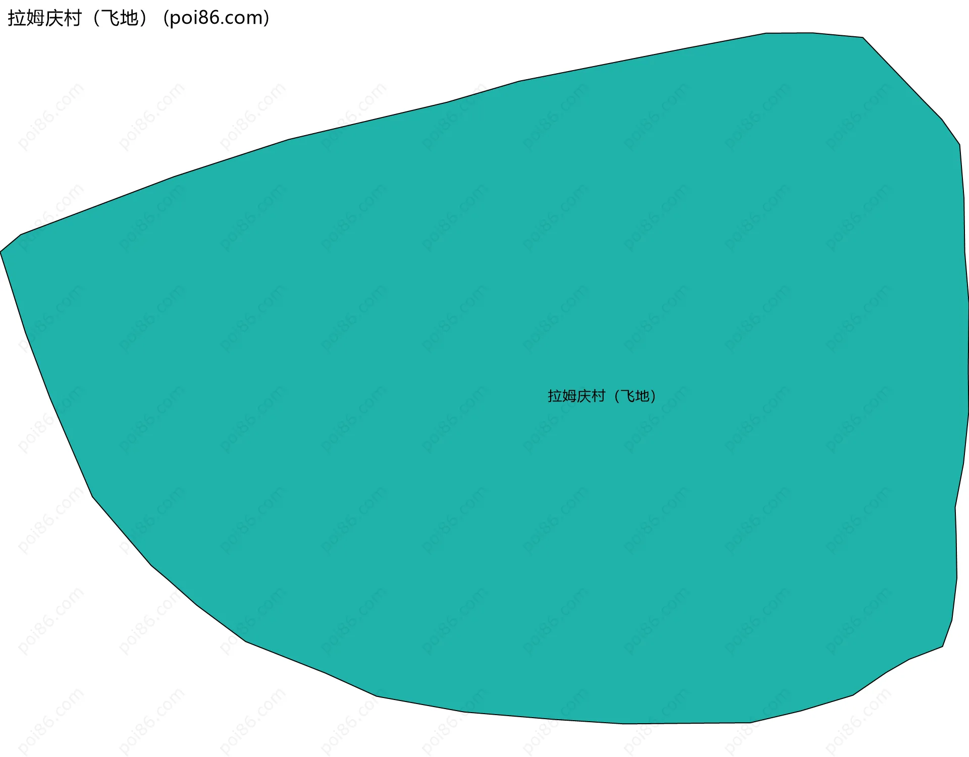 拉姆庆村（飞地）边界地图
