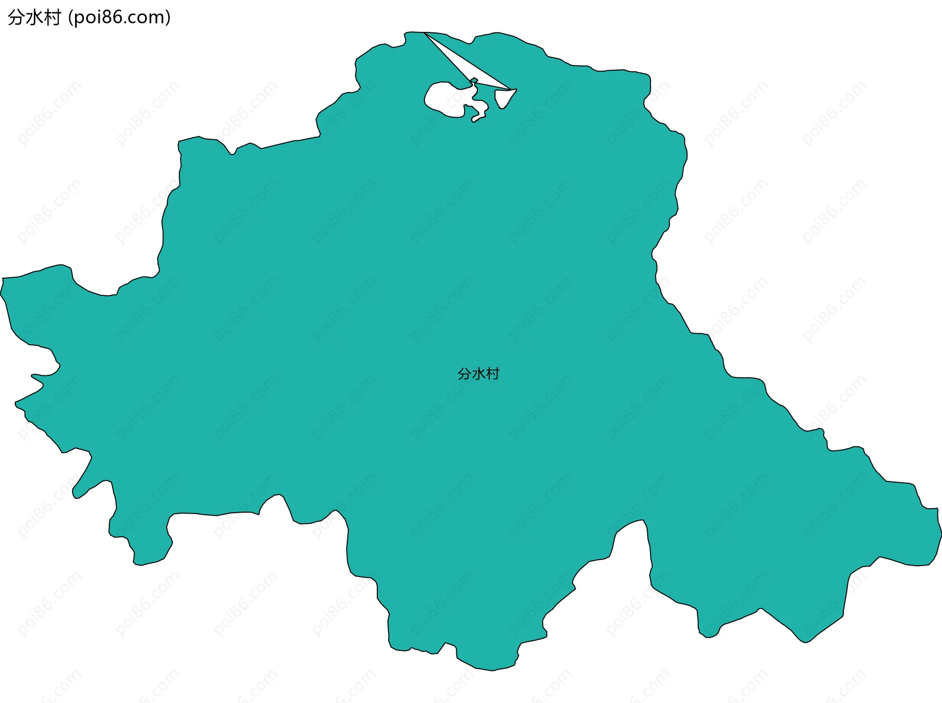 分水村边界地图