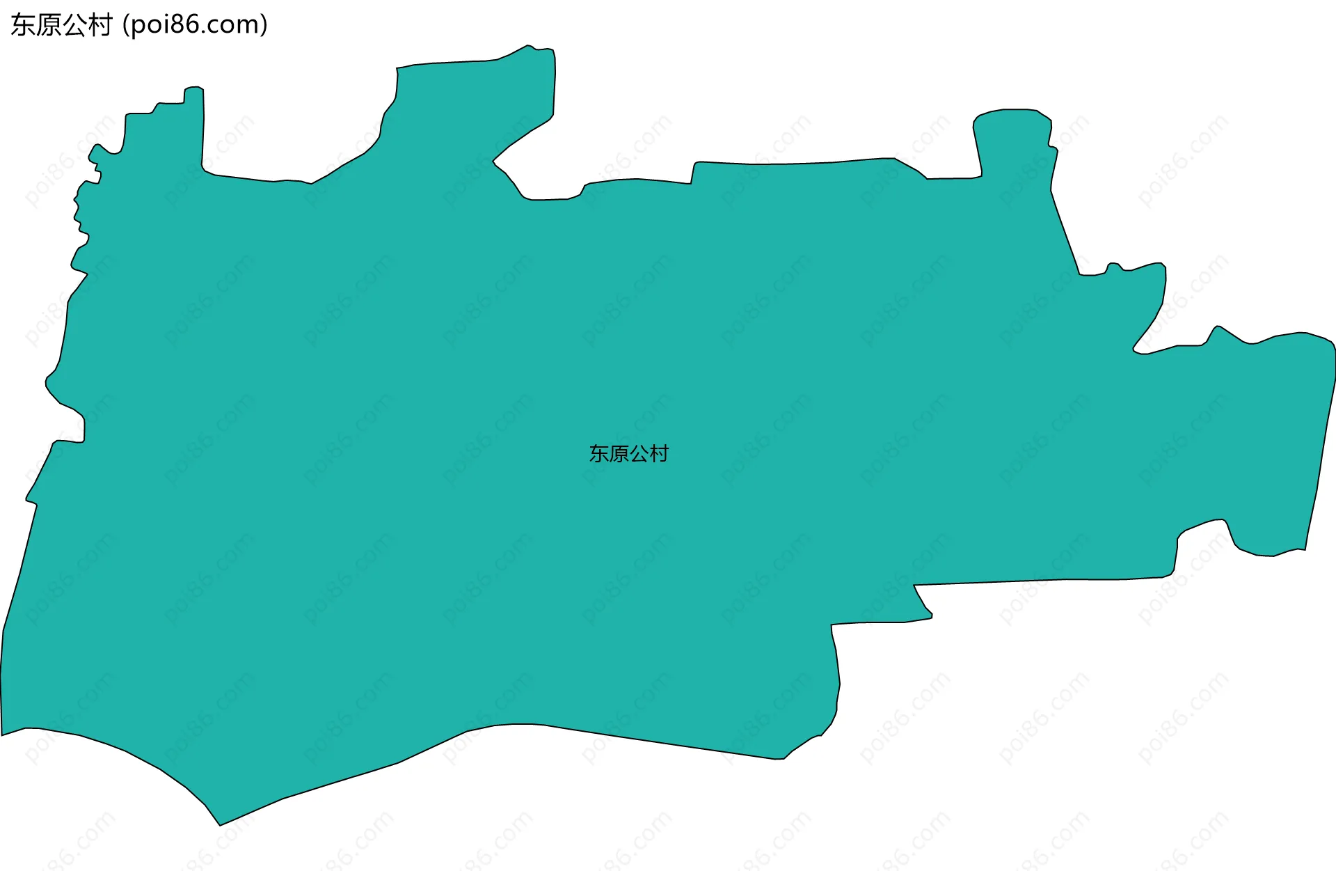 东原公村边界地图