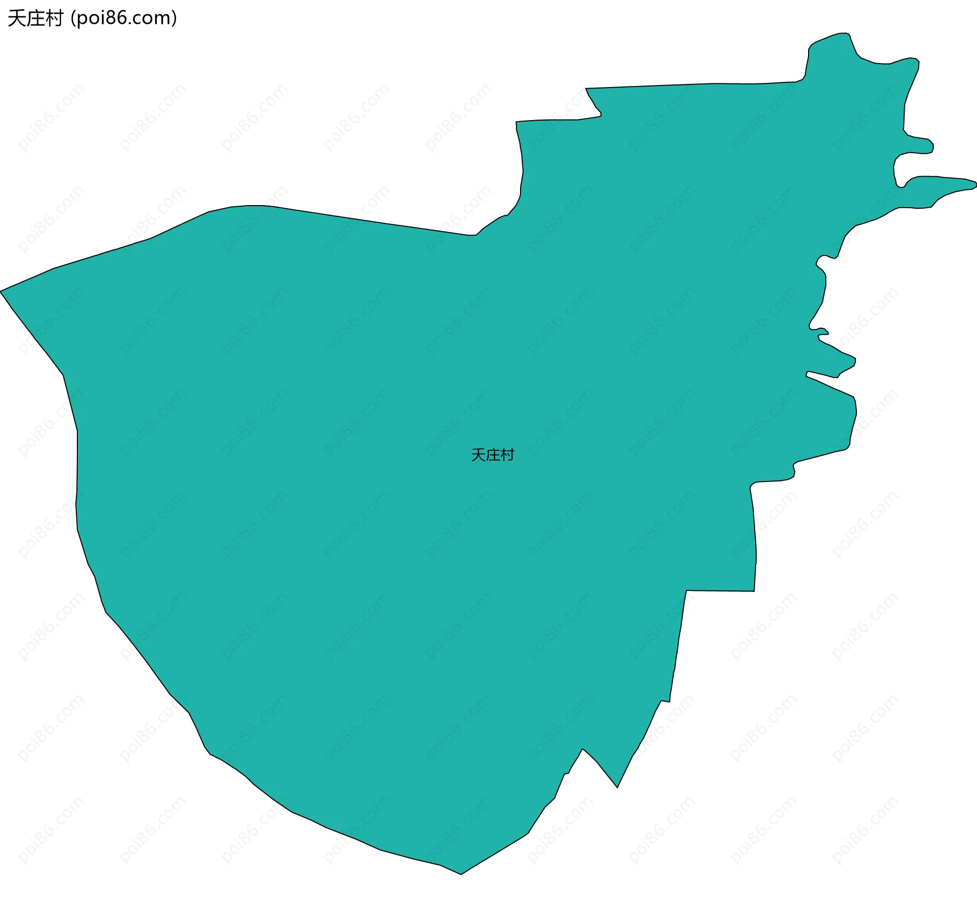 夭庄村边界地图