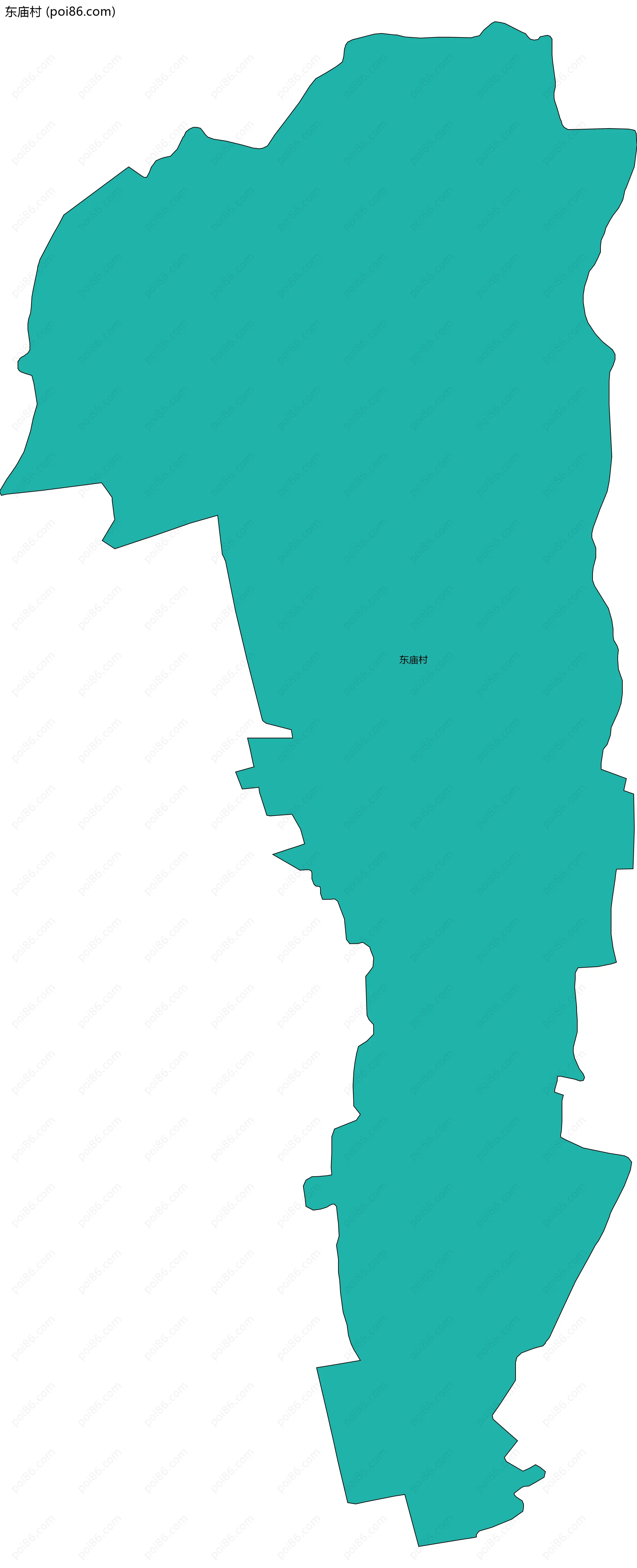 东庙村边界地图