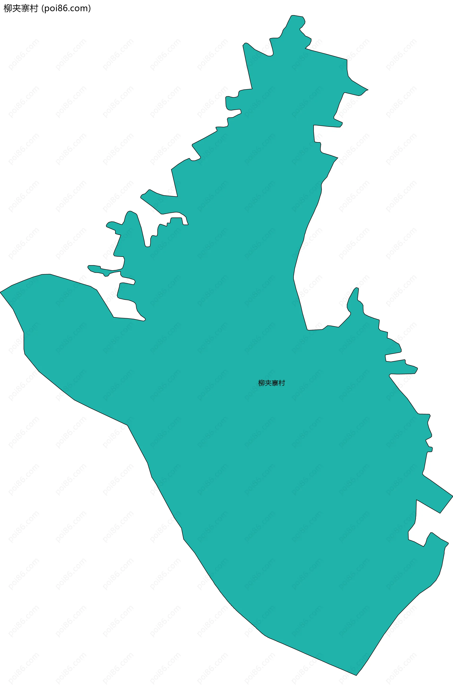 柳夹寨村边界地图