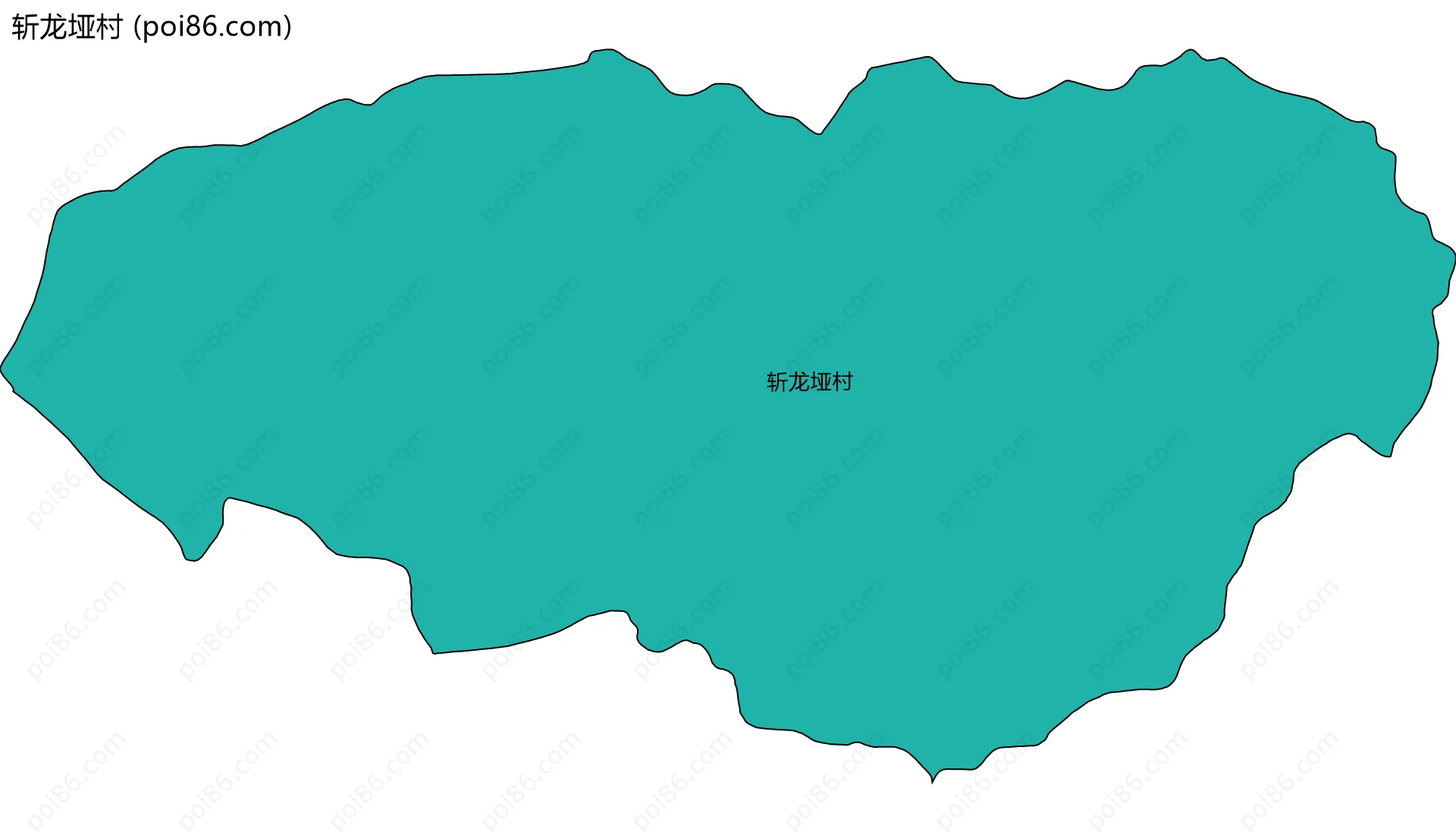 斩龙垭村边界地图