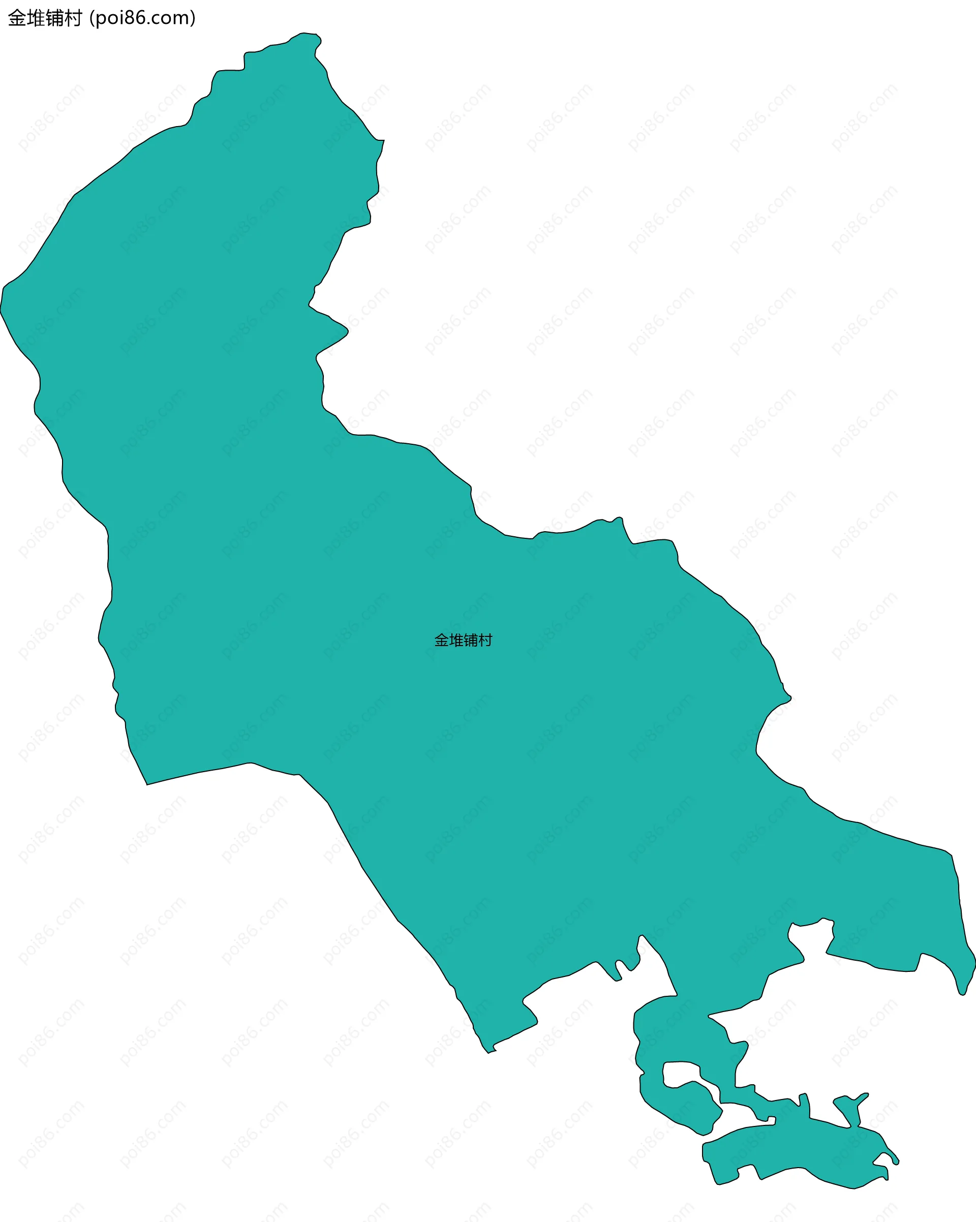 金堆铺村边界地图