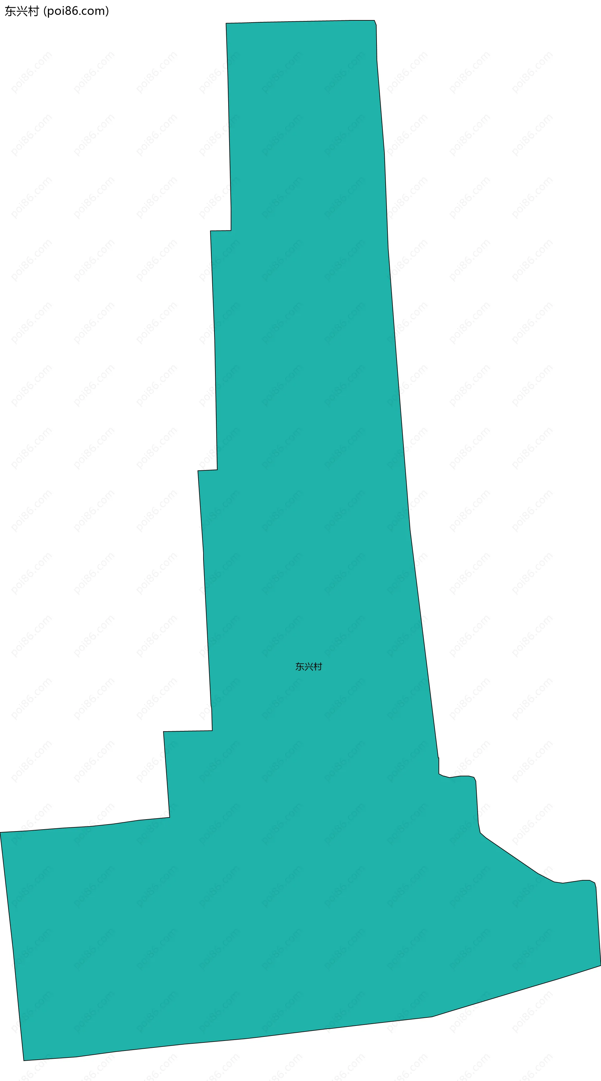 东兴村边界地图