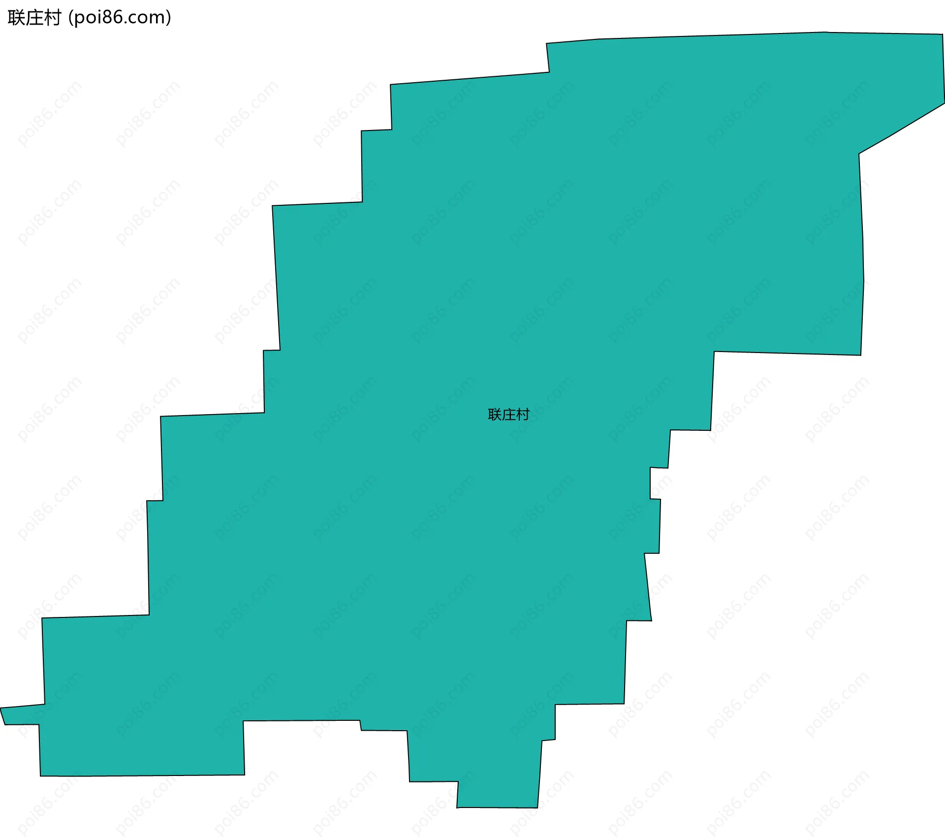 联庄村边界地图