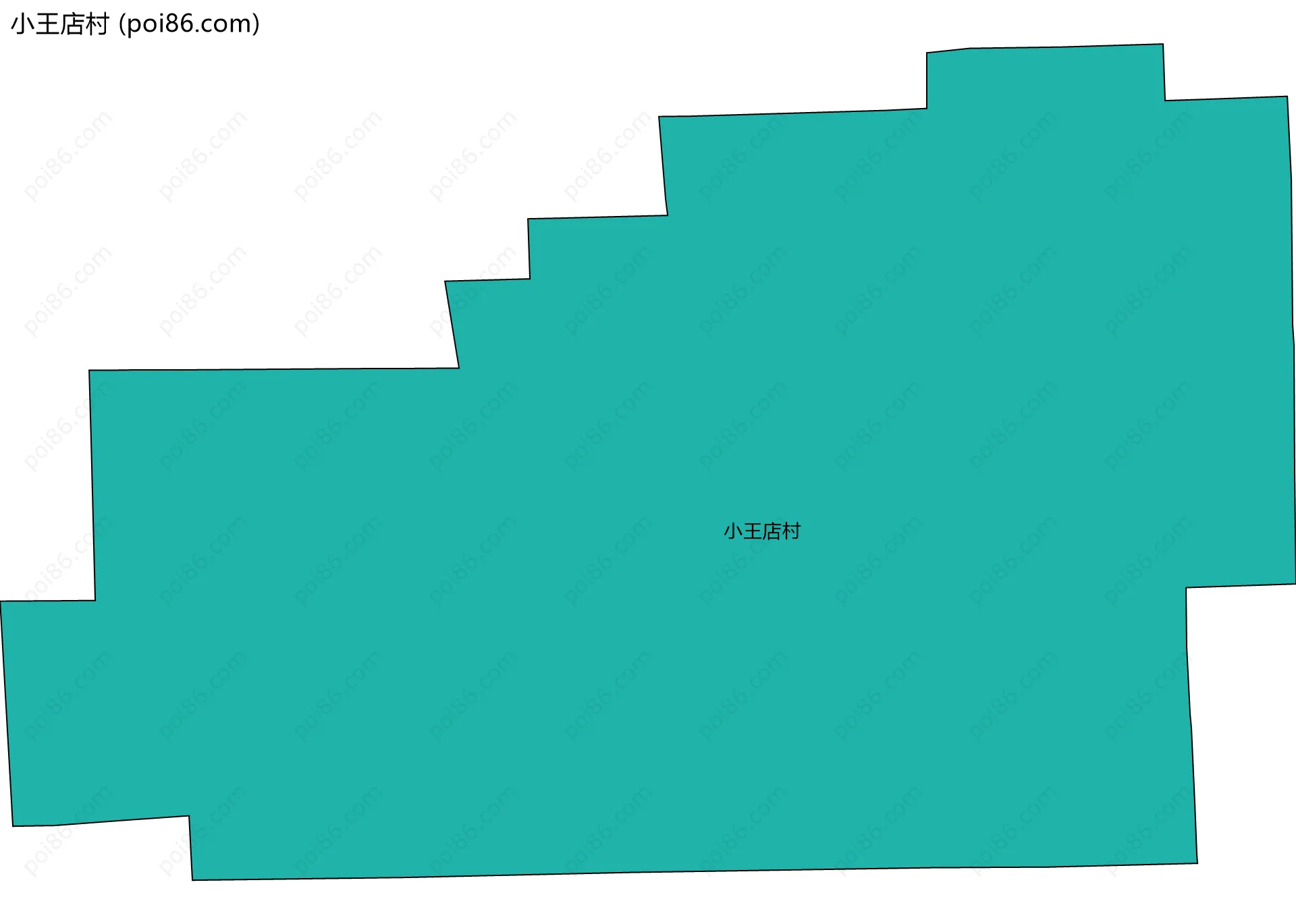 小王店村边界地图