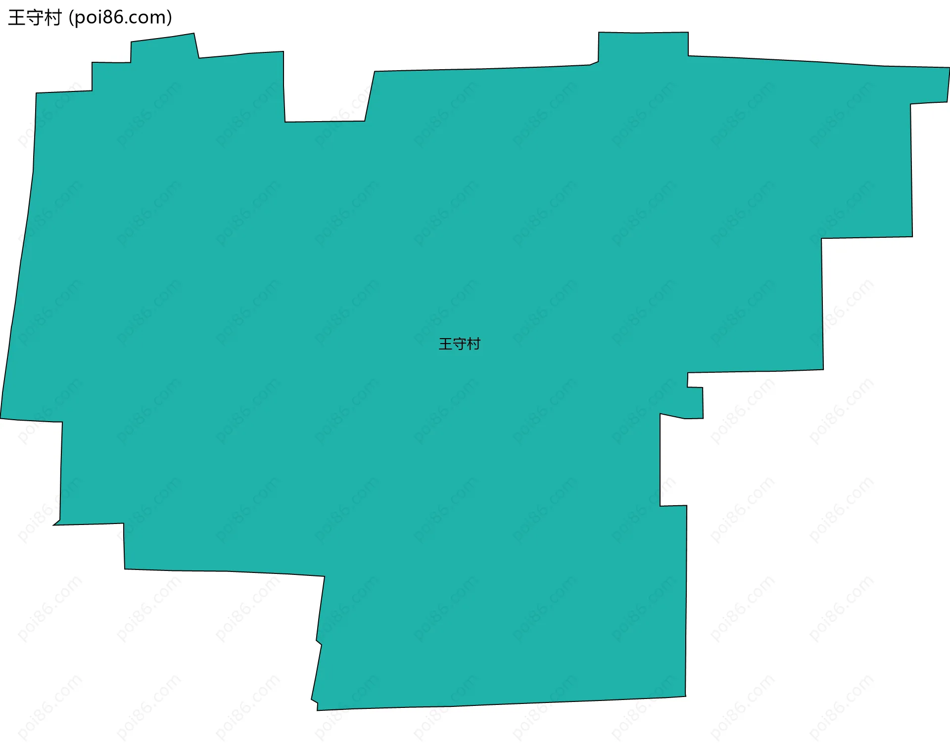 王守村边界地图