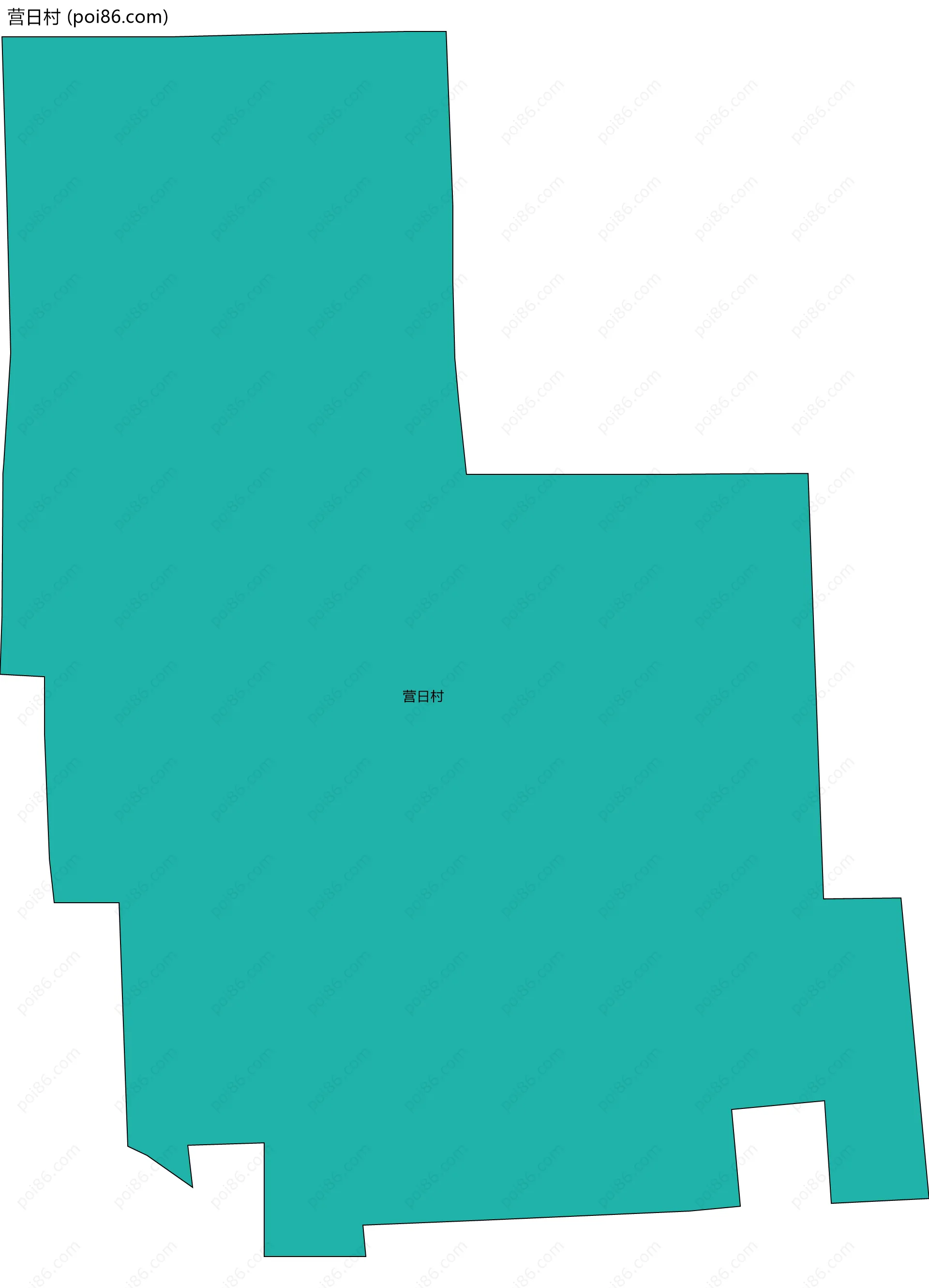 营日村边界地图