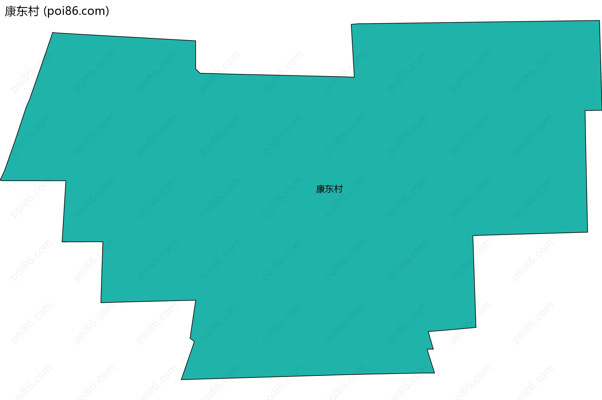 康东村边界地图