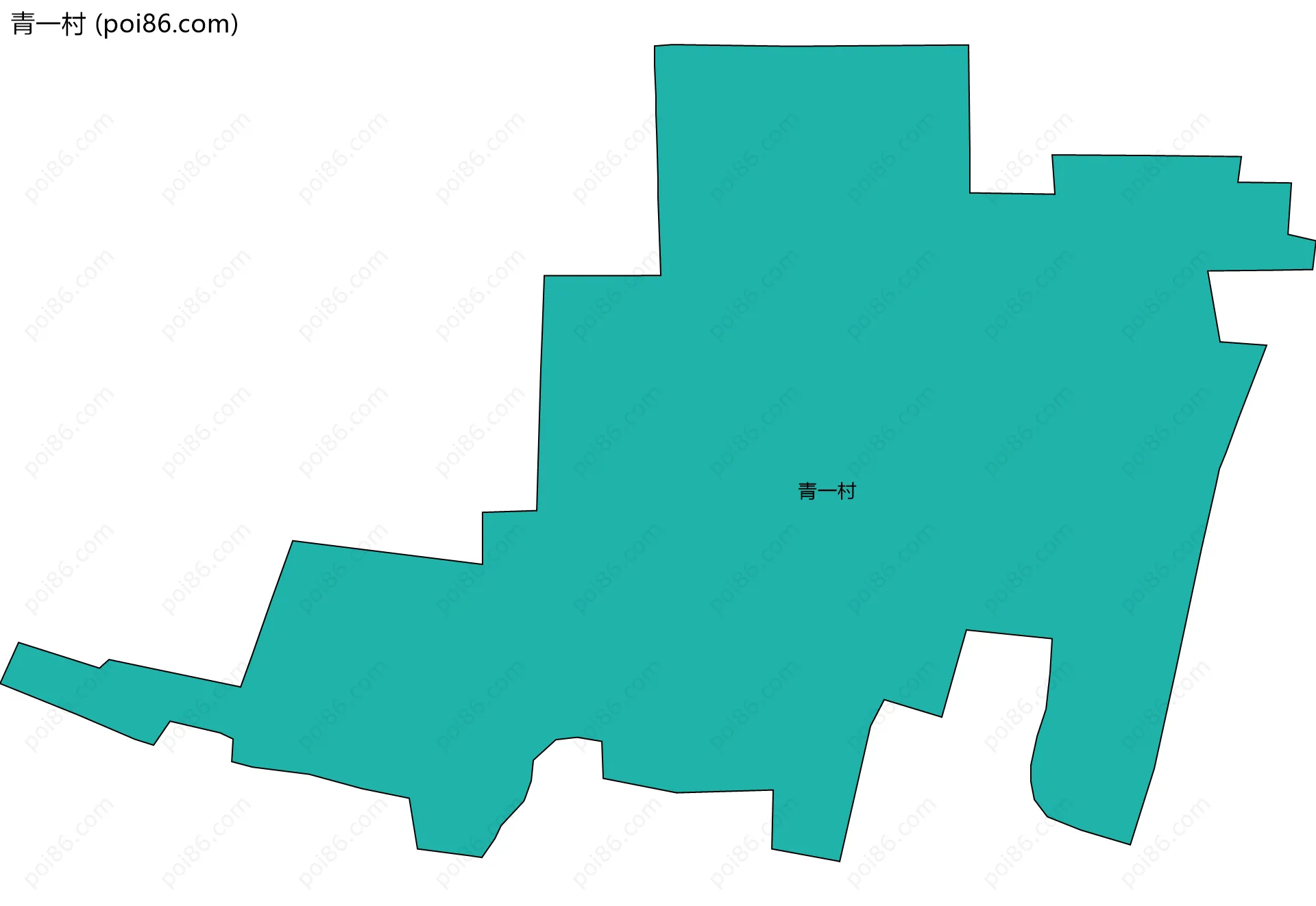 青一村边界地图