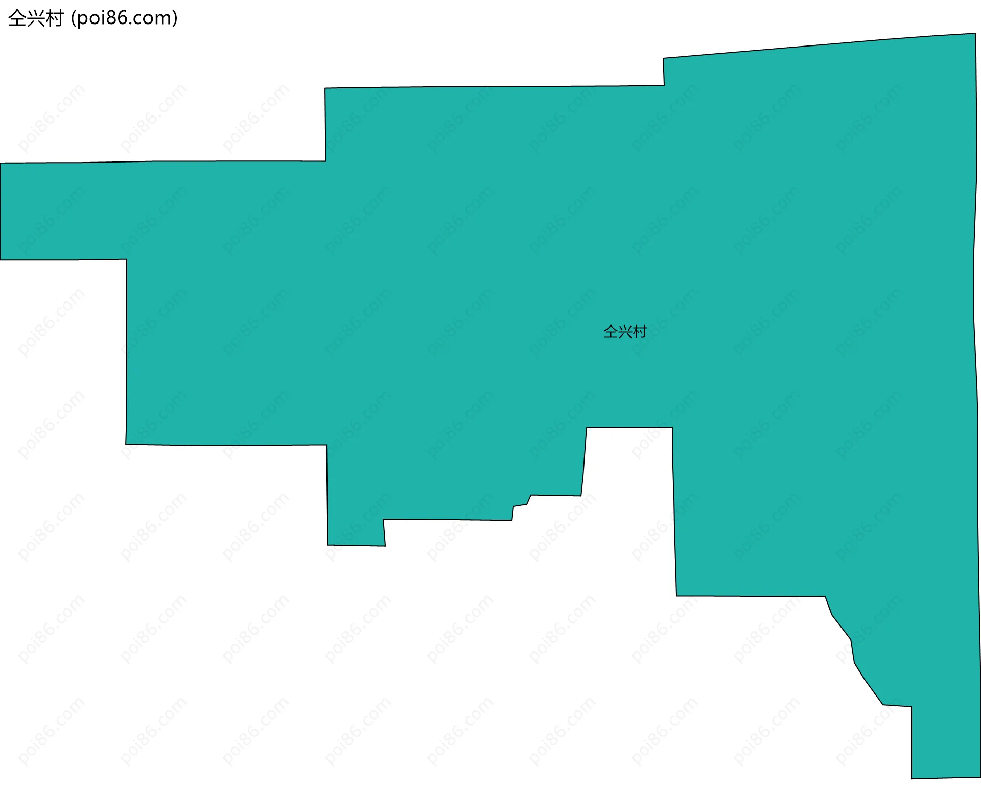 仝兴村边界地图