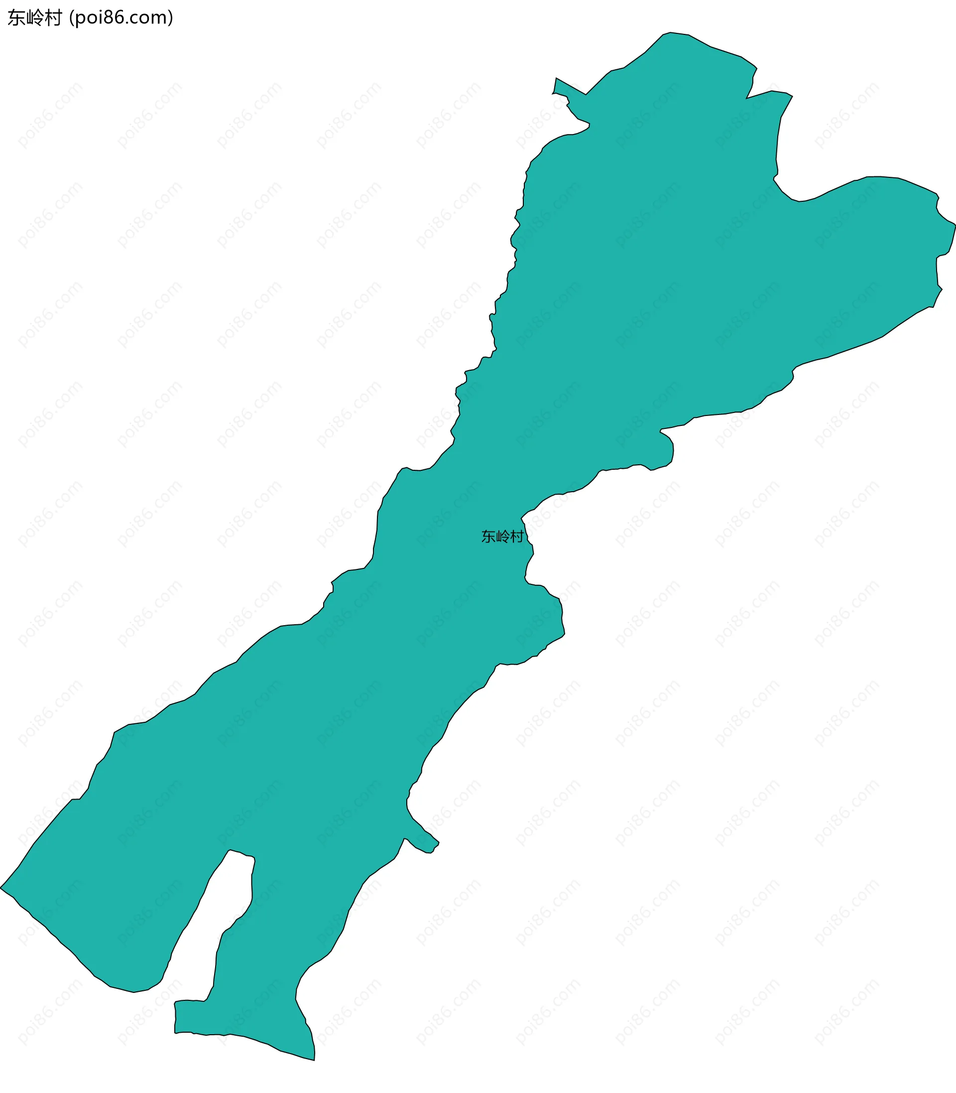 东岭村边界地图