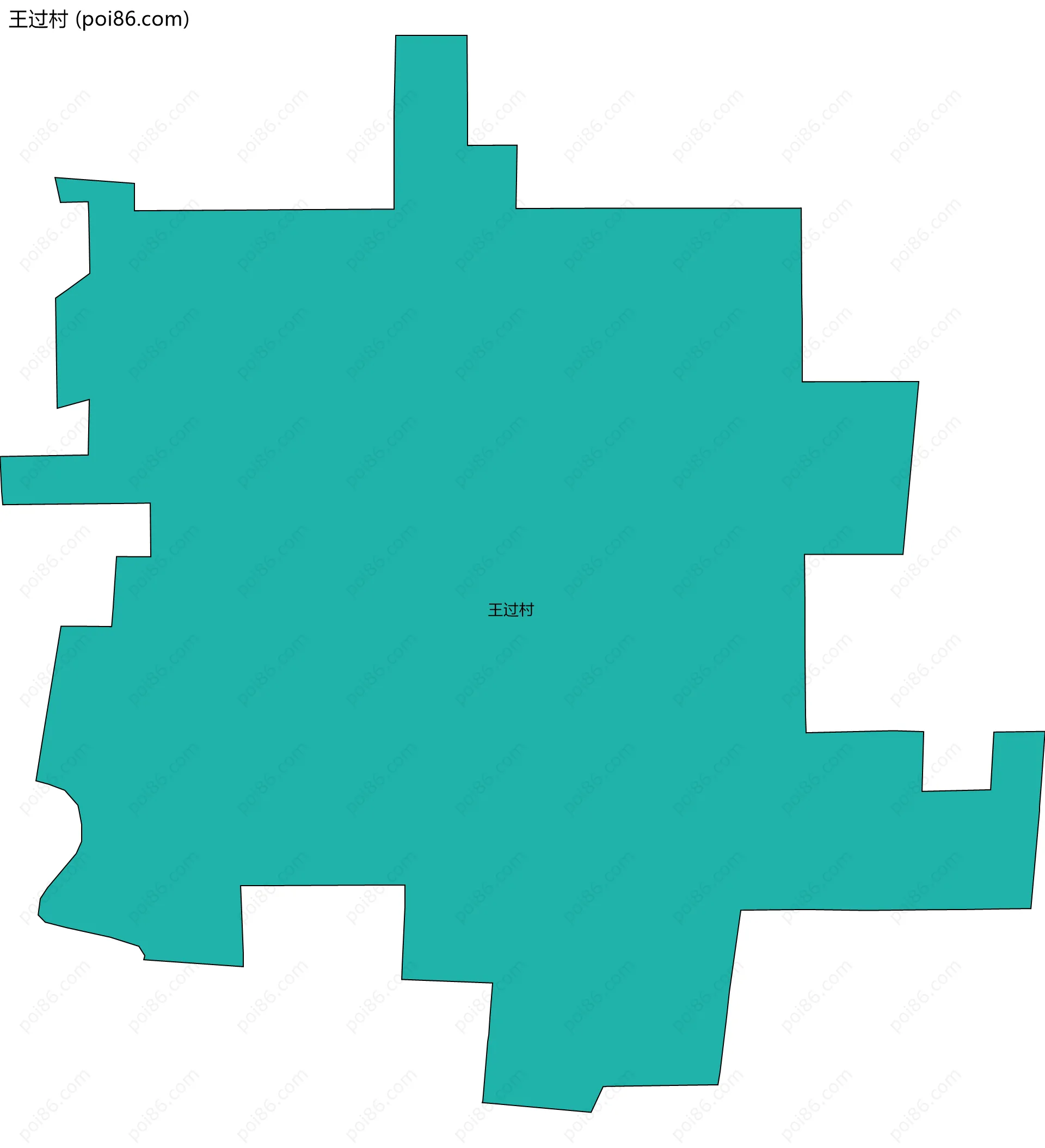 王过村边界地图
