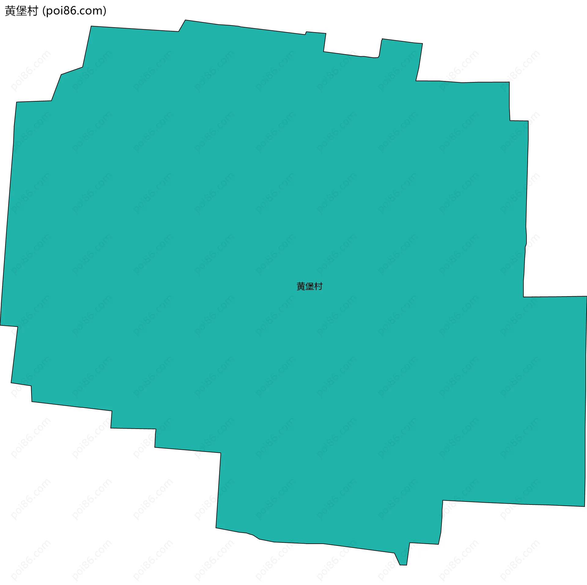 黄堡村边界地图