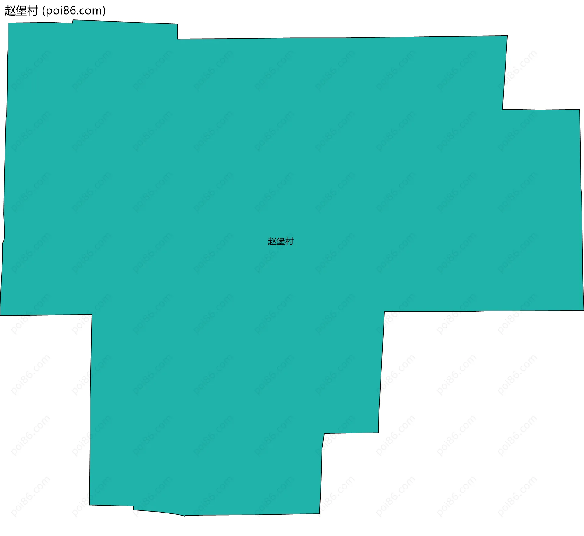 赵堡村边界地图