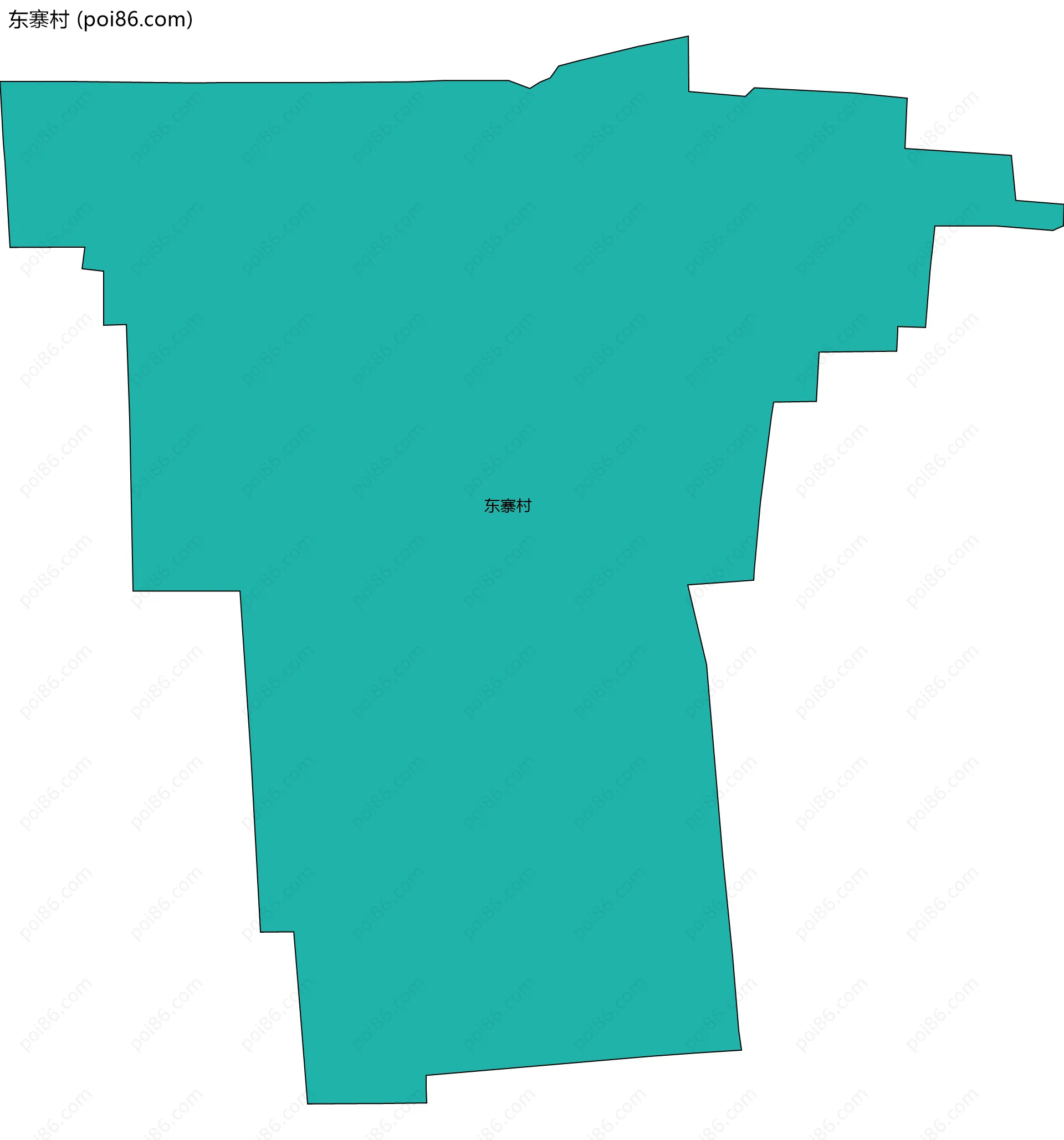 东寨村边界地图