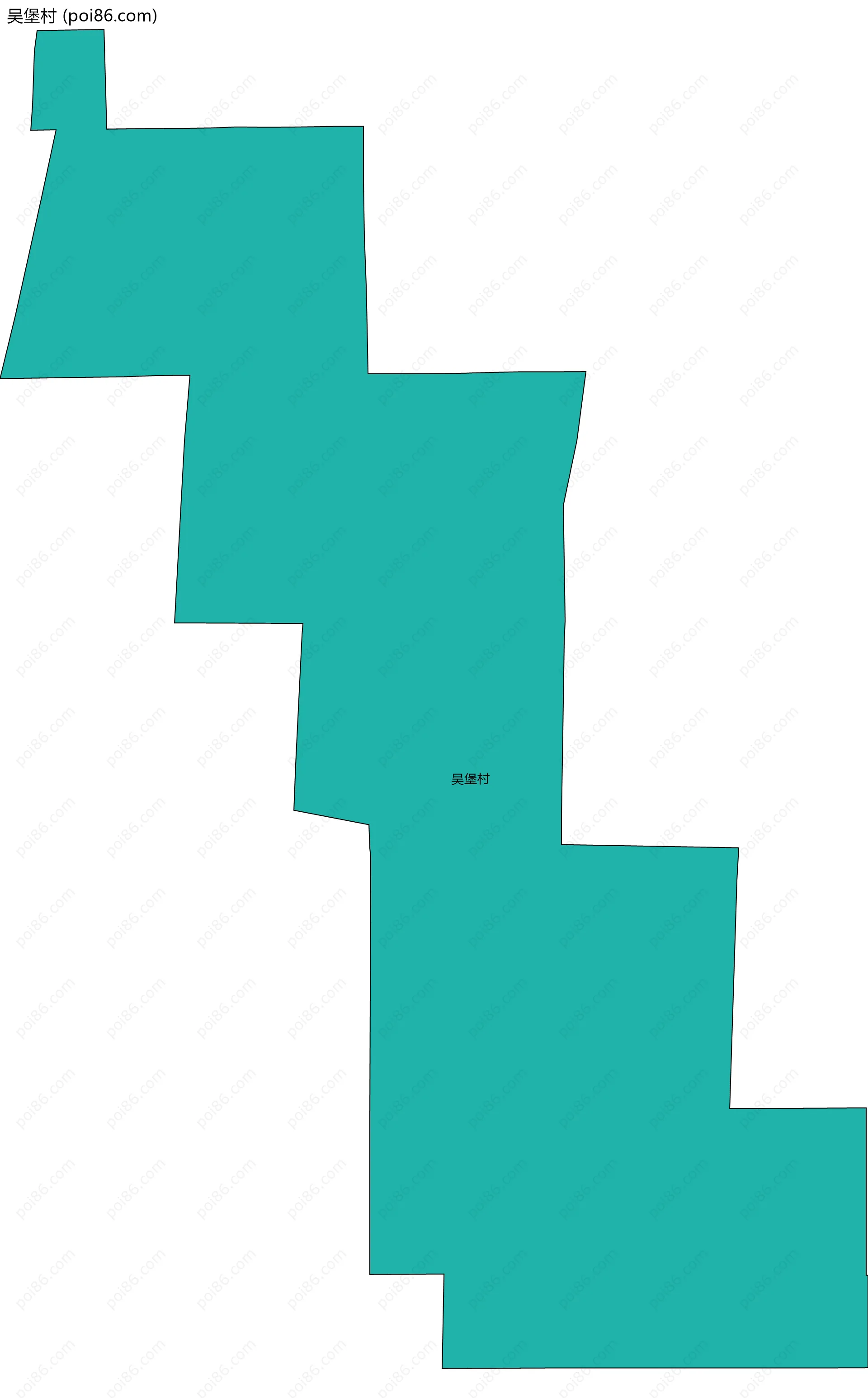 吴堡村边界地图