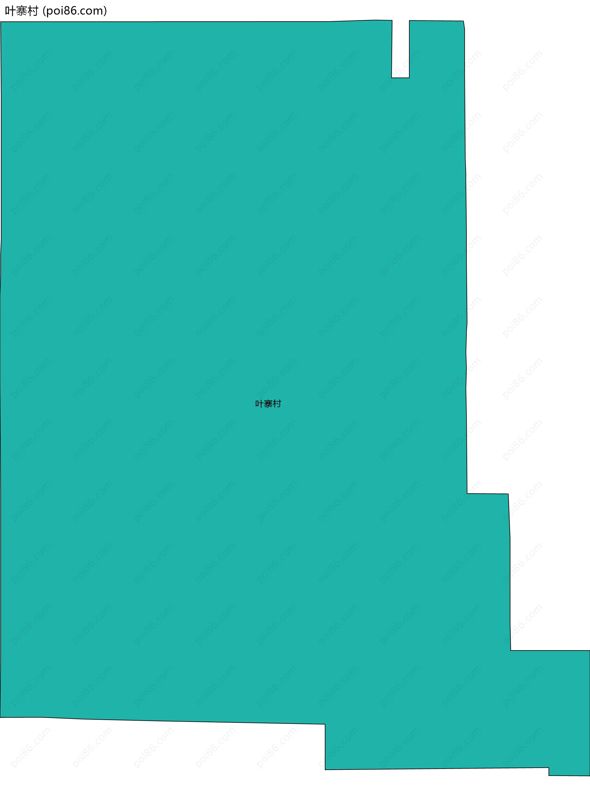 叶寨村边界地图