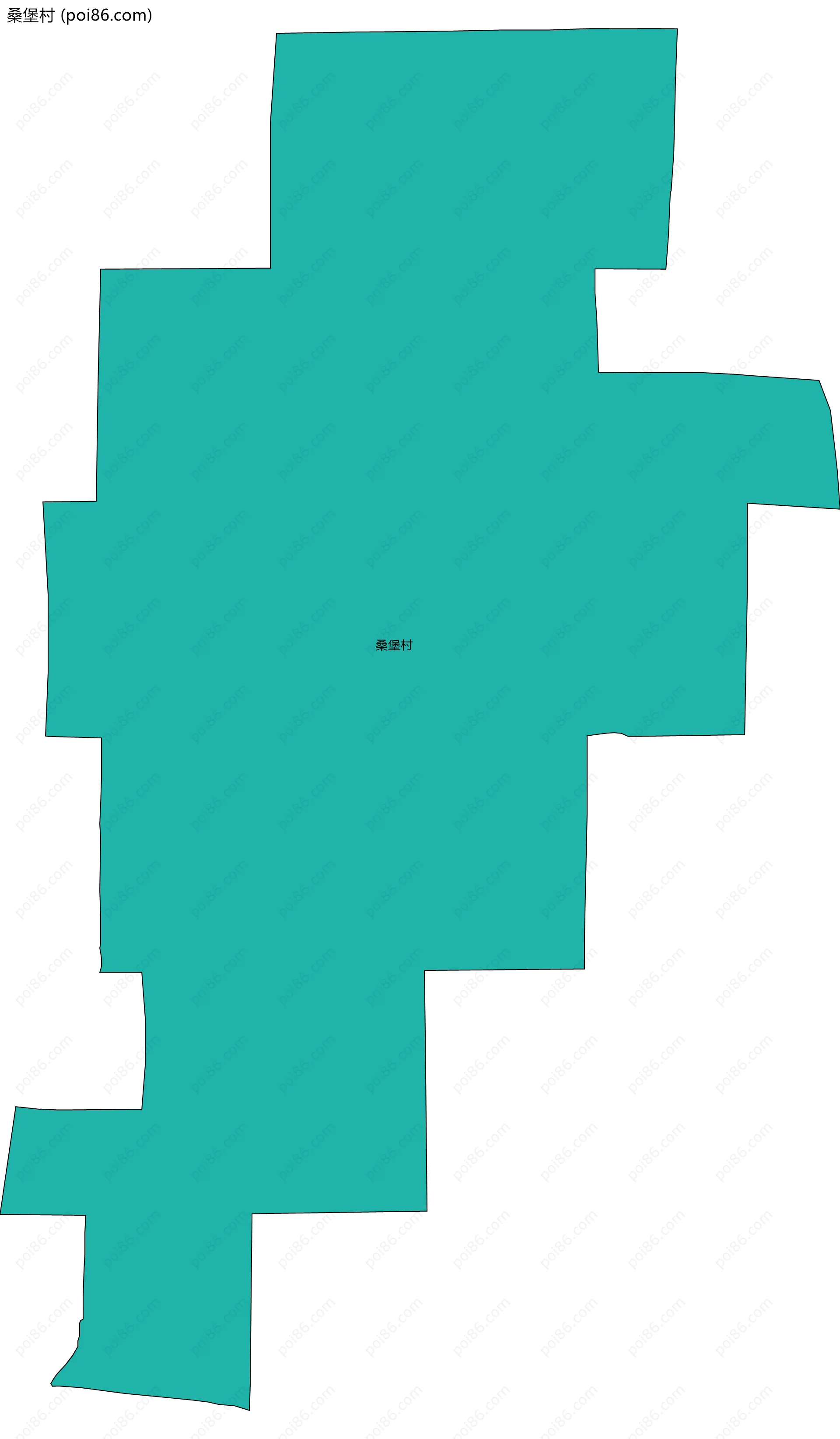 桑堡村边界地图