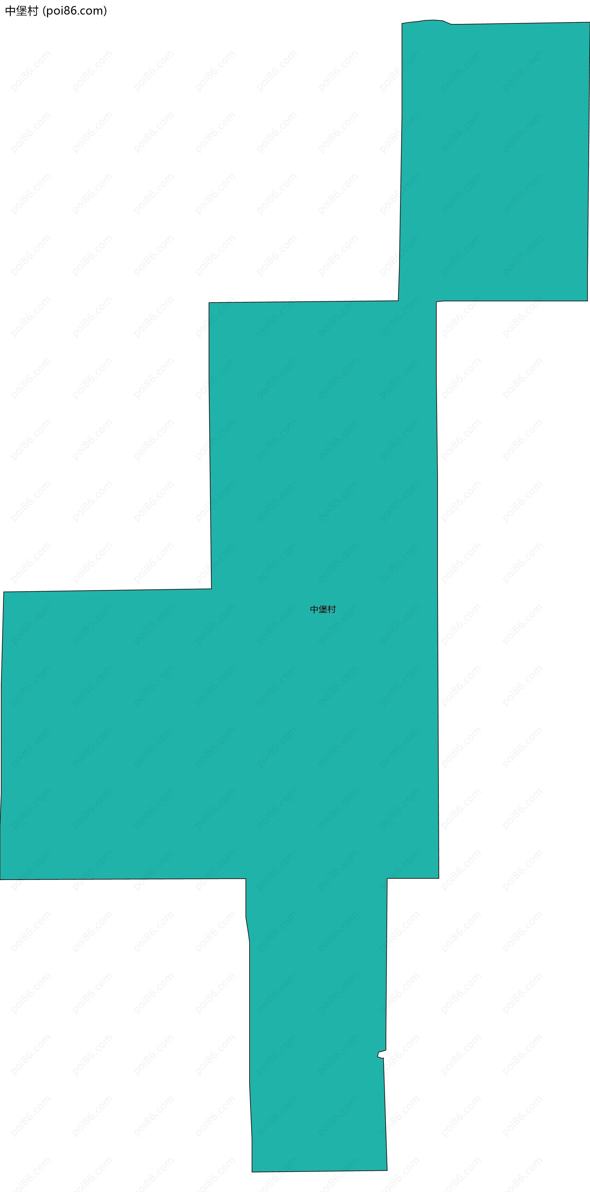 中堡村边界地图