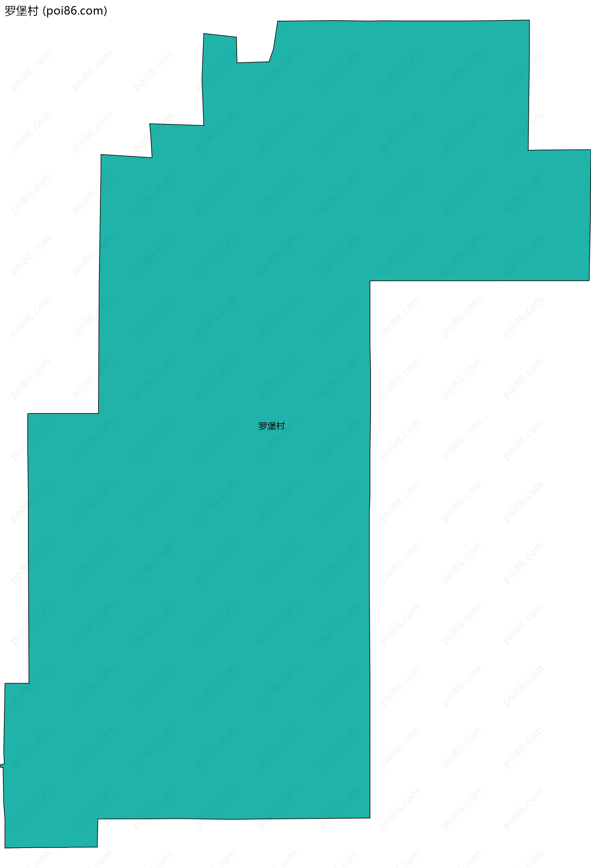 罗堡村边界地图