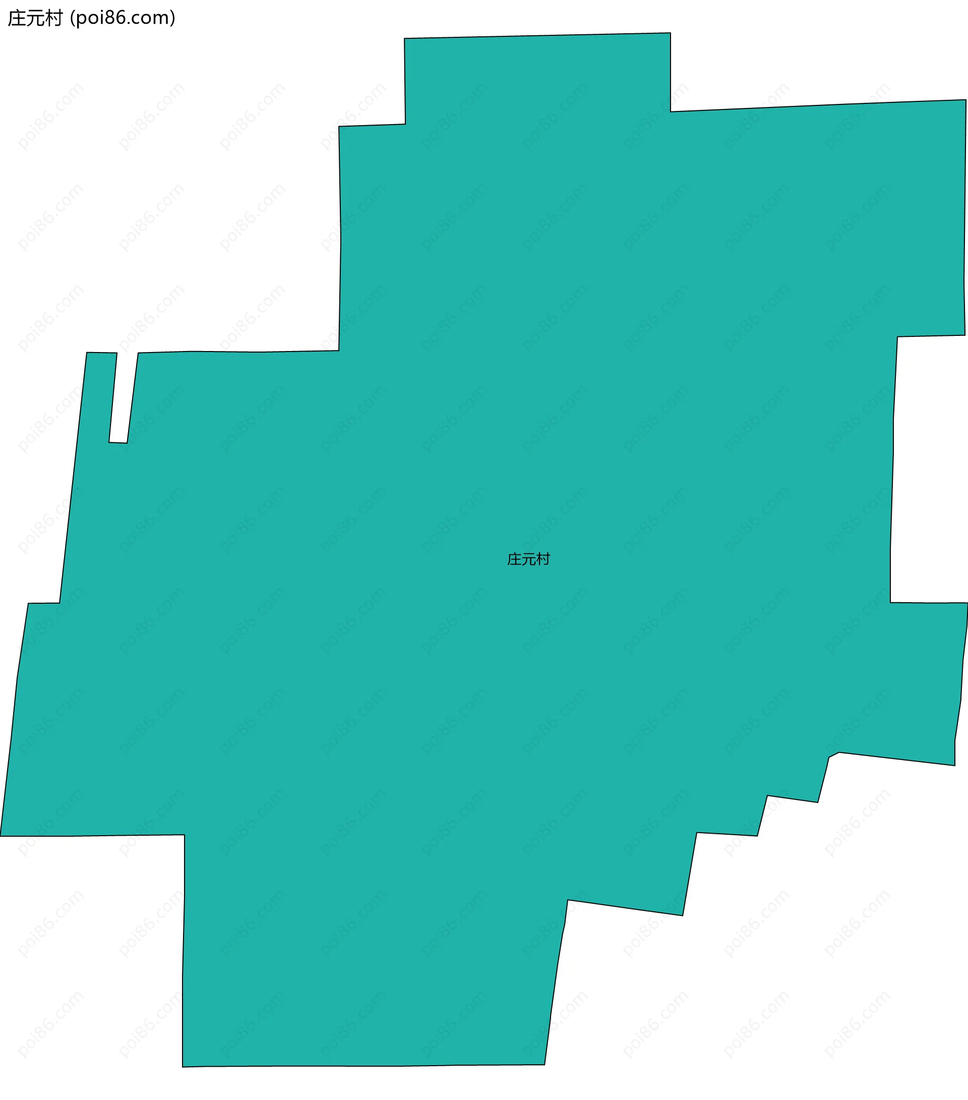 庄元村边界地图