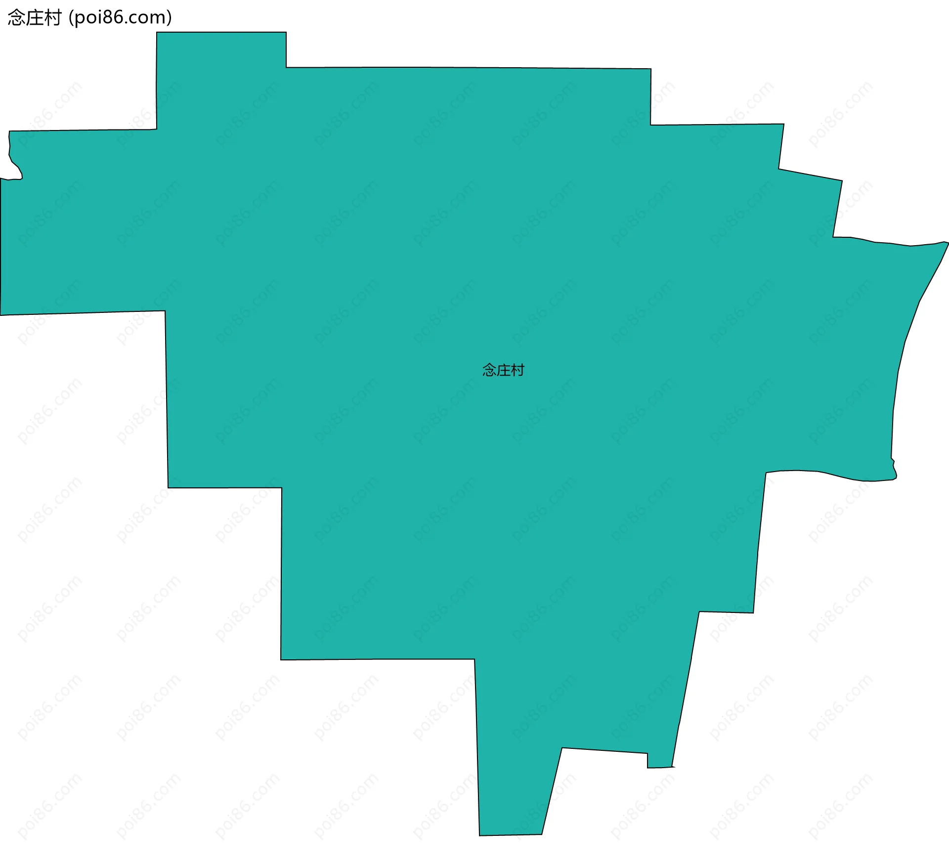念庄村边界地图