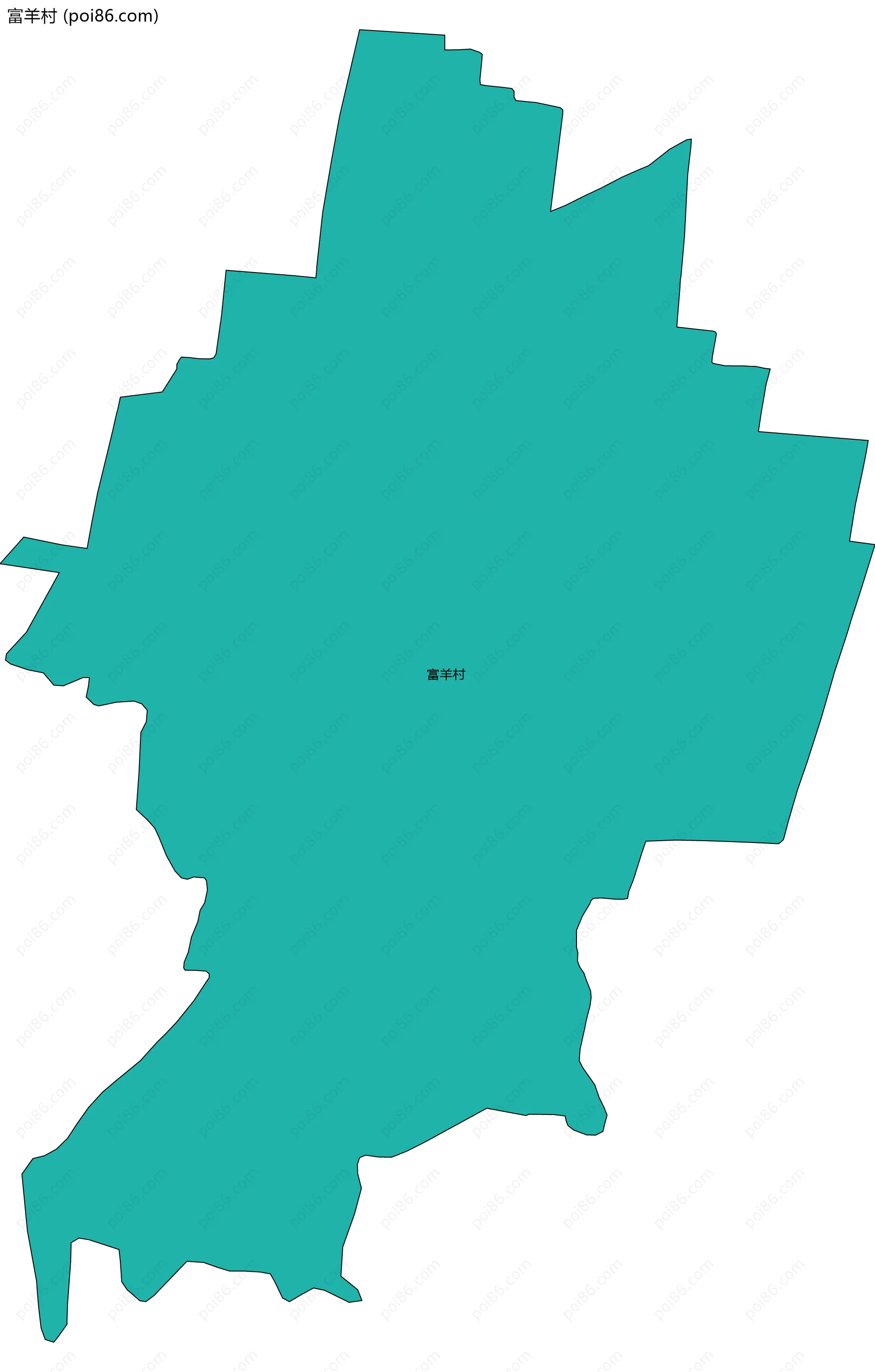 富羊村边界地图