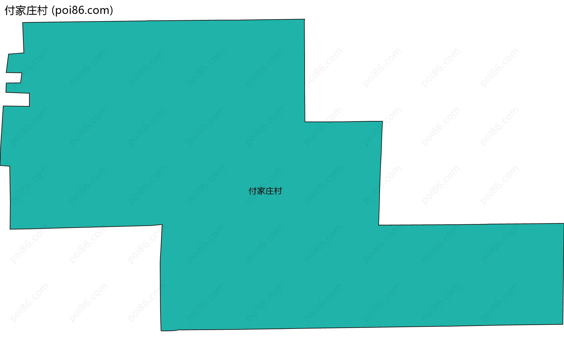 付家庄村边界地图