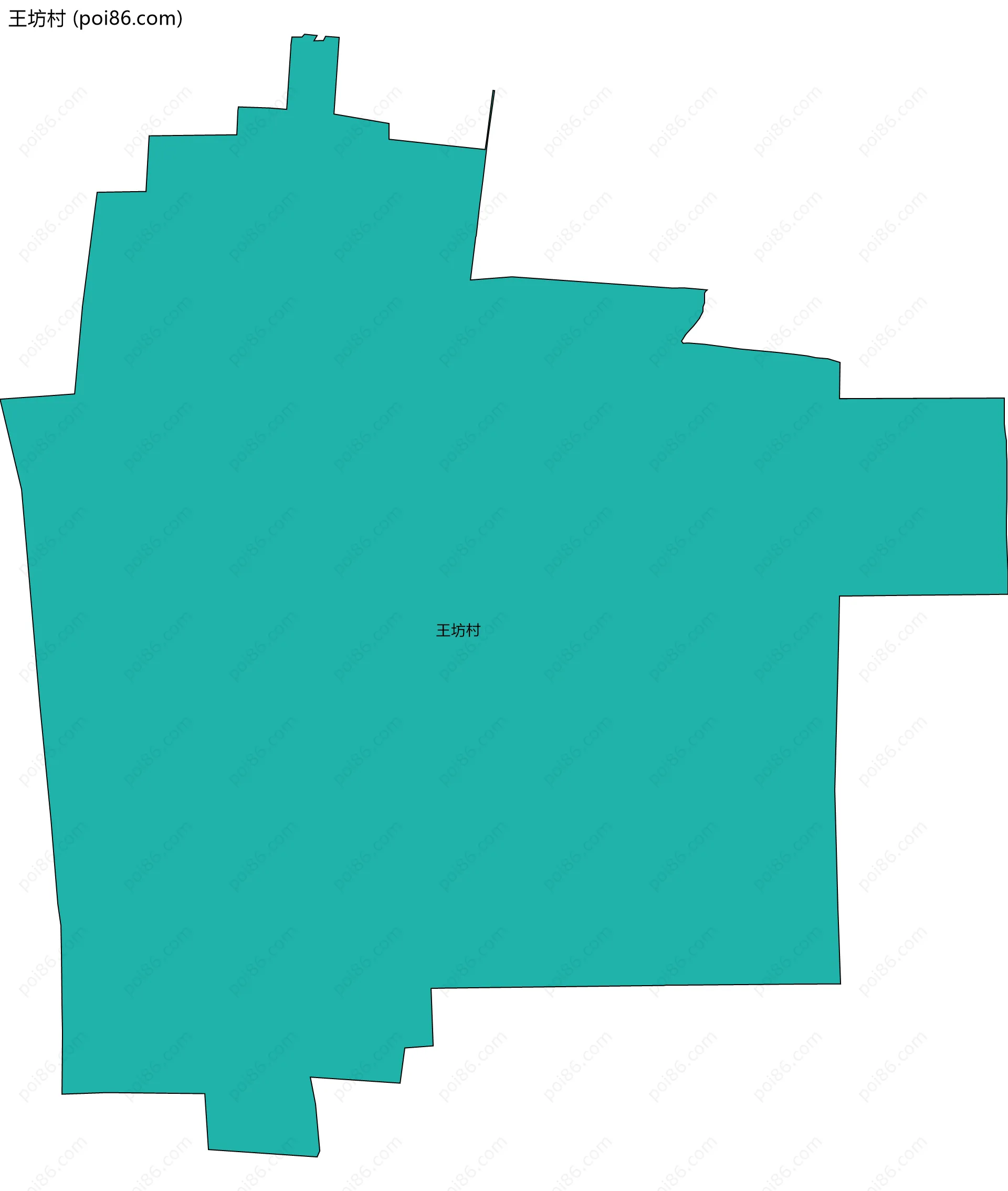 王坊村边界地图