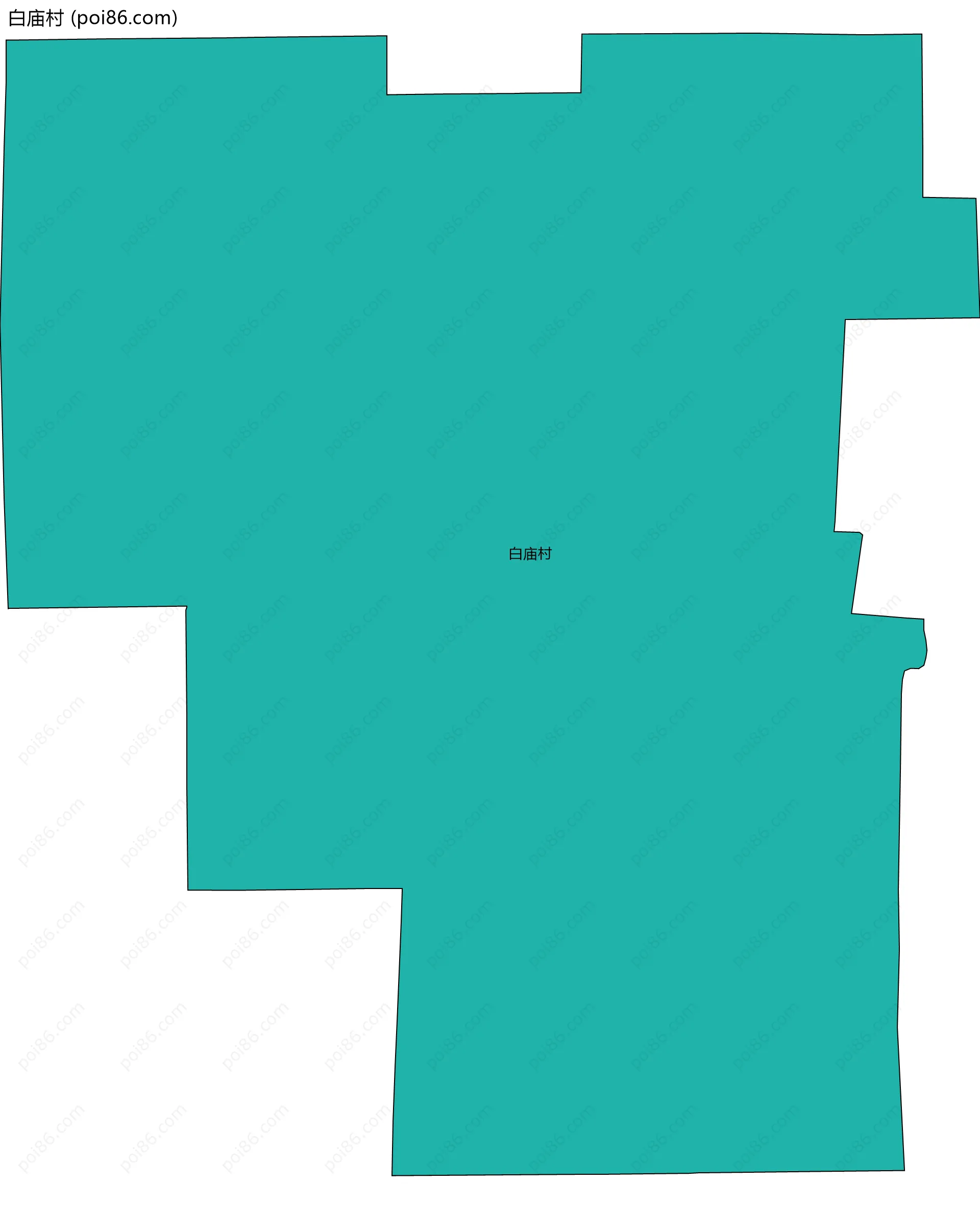 白庙村边界地图