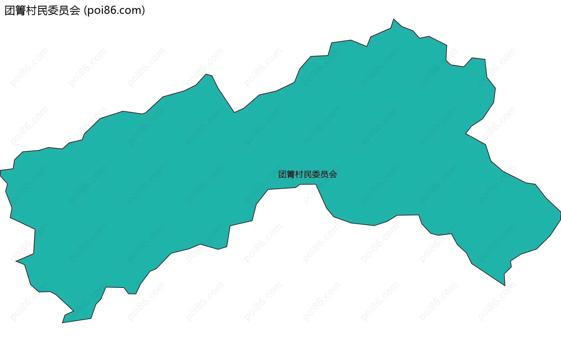 团箐村民委员会边界地图