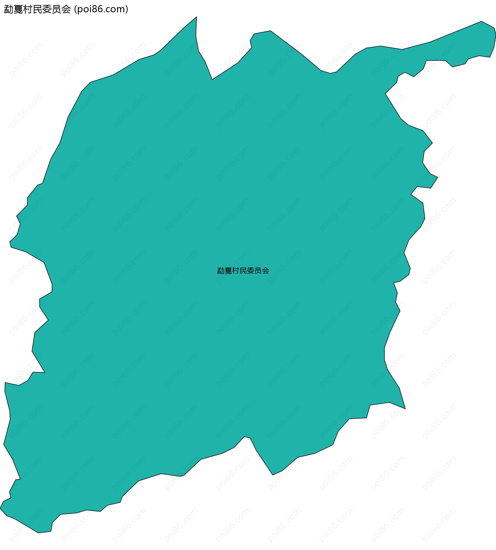 勐戛村民委员会边界地图