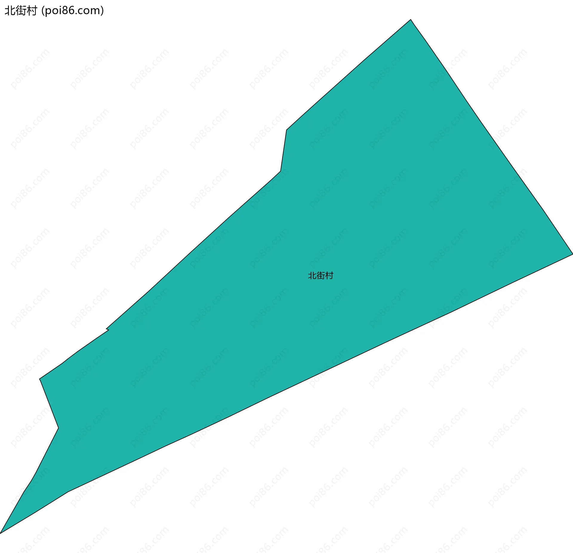 北街村边界地图