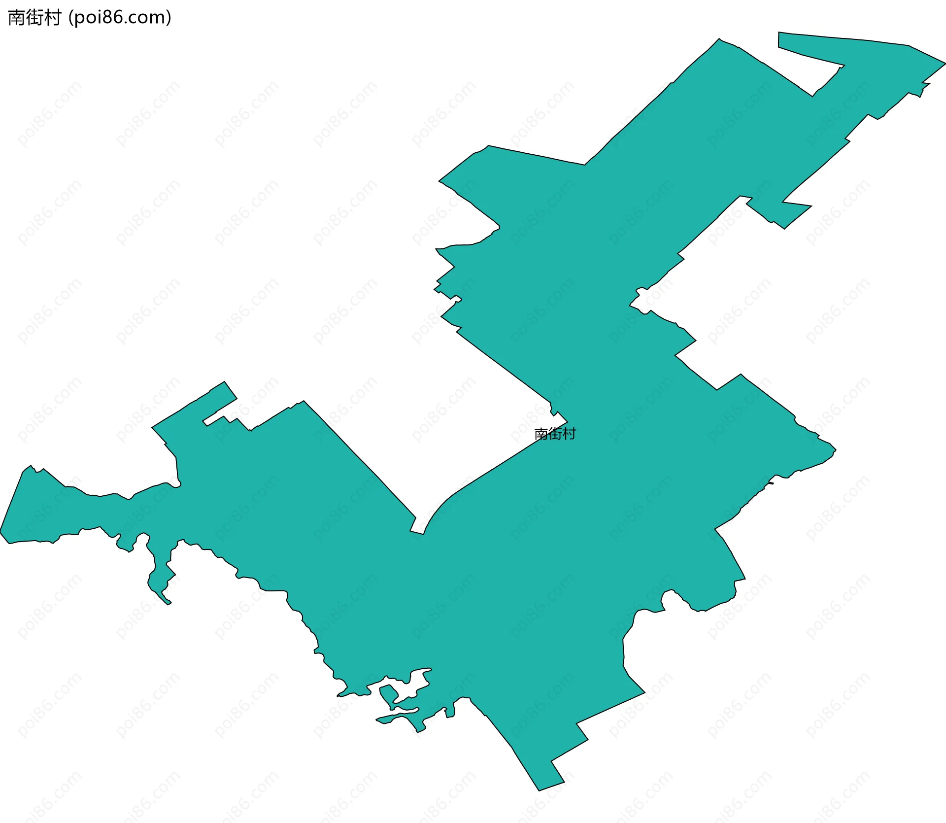 南街村边界地图