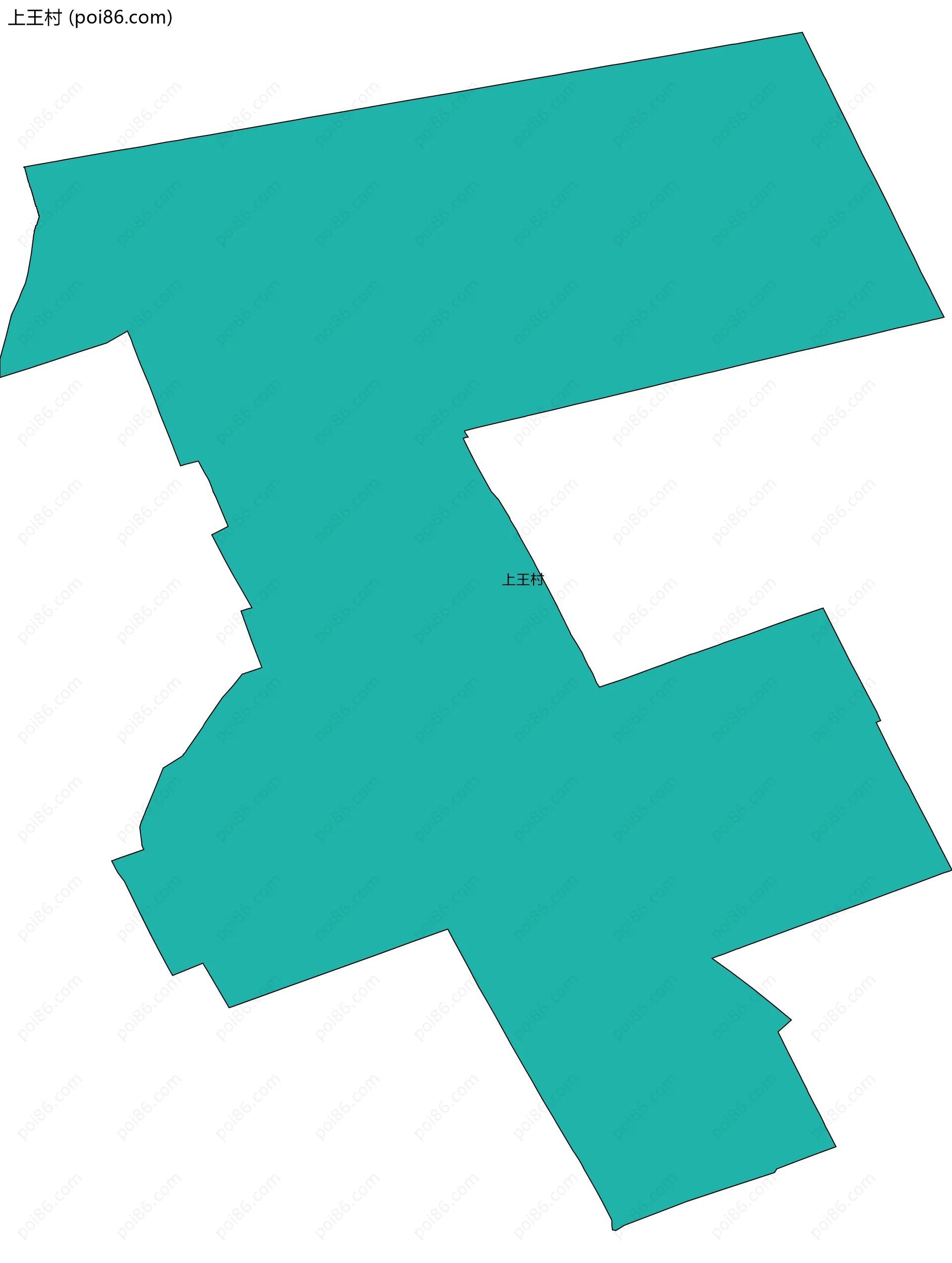 上王村边界地图