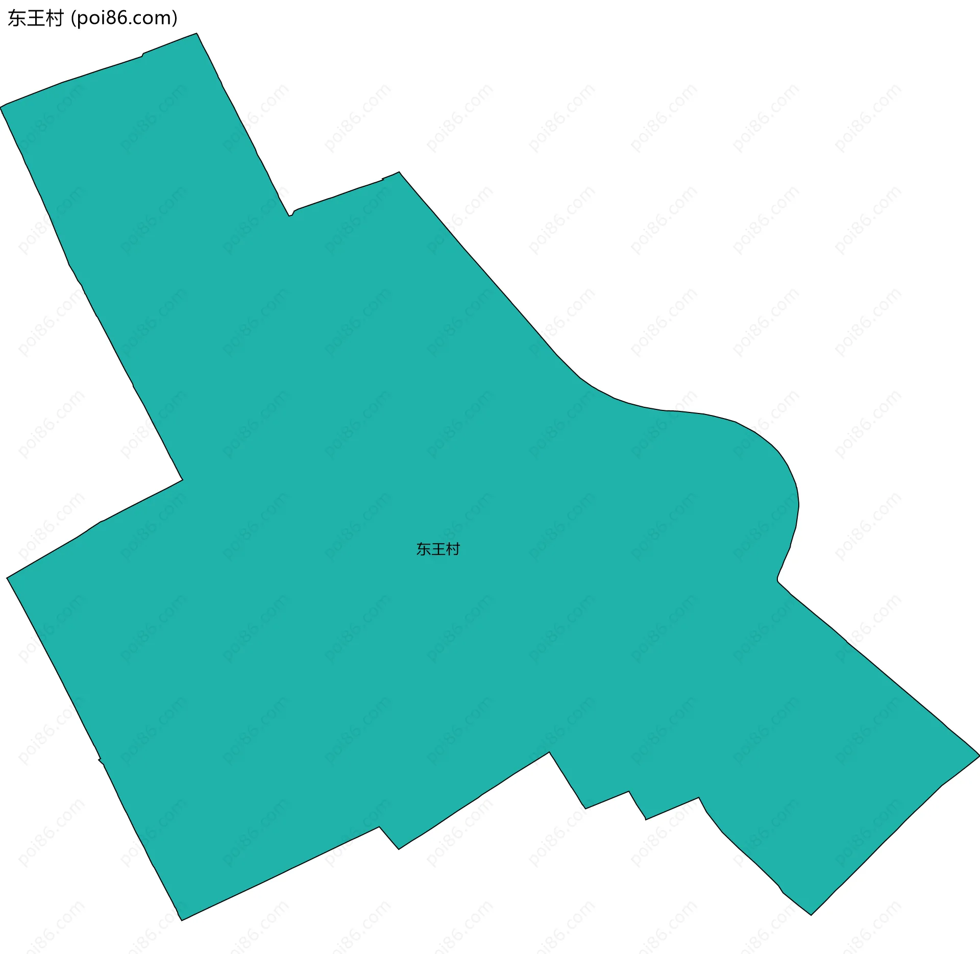 东王村边界地图