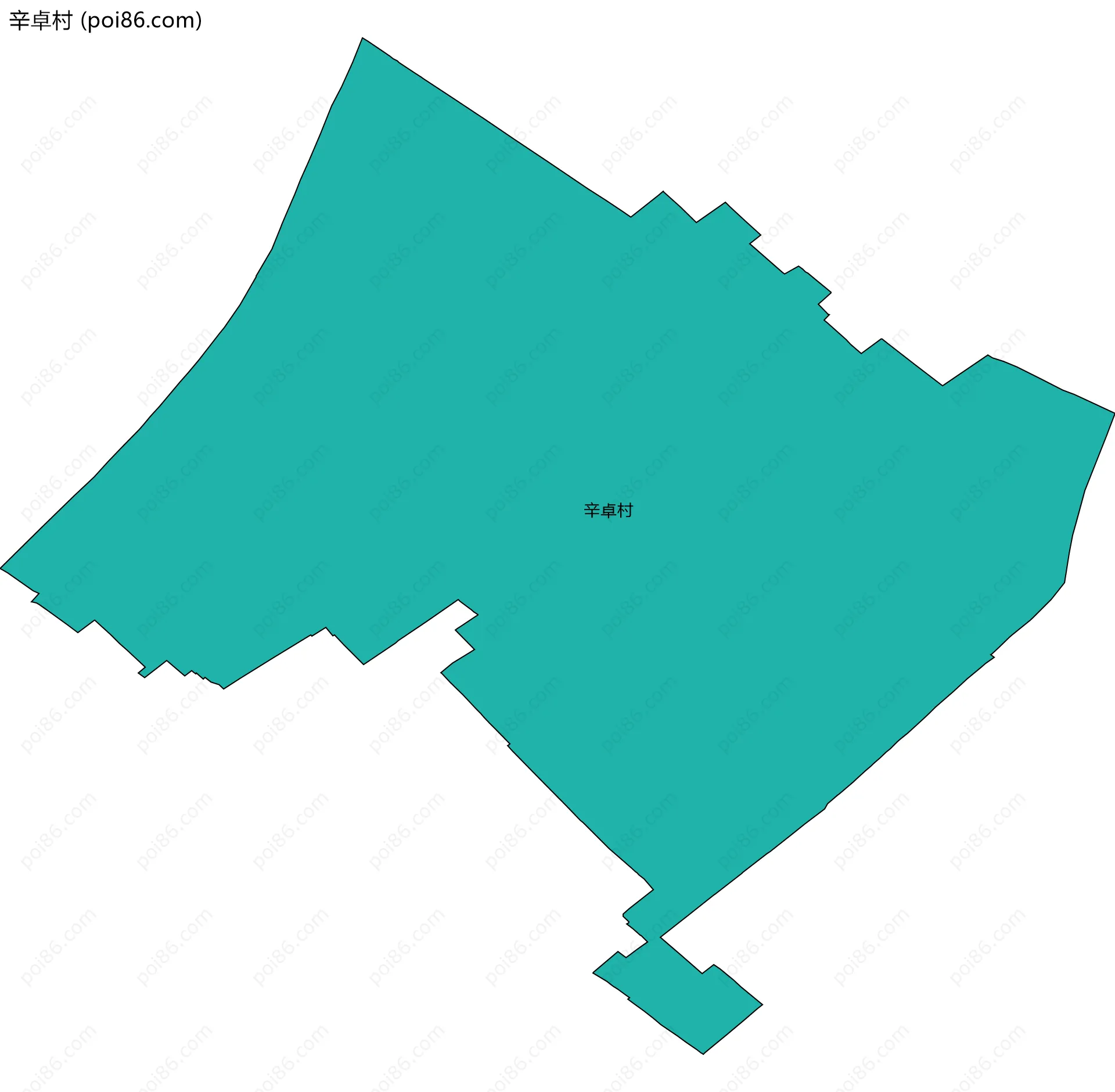 辛卓村边界地图