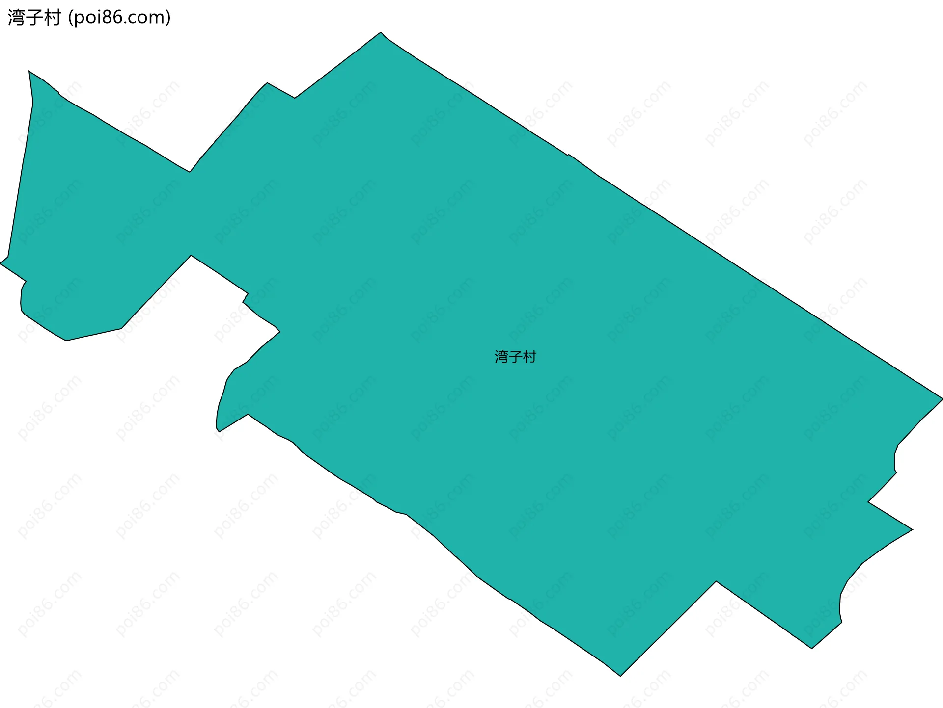 湾子村边界地图