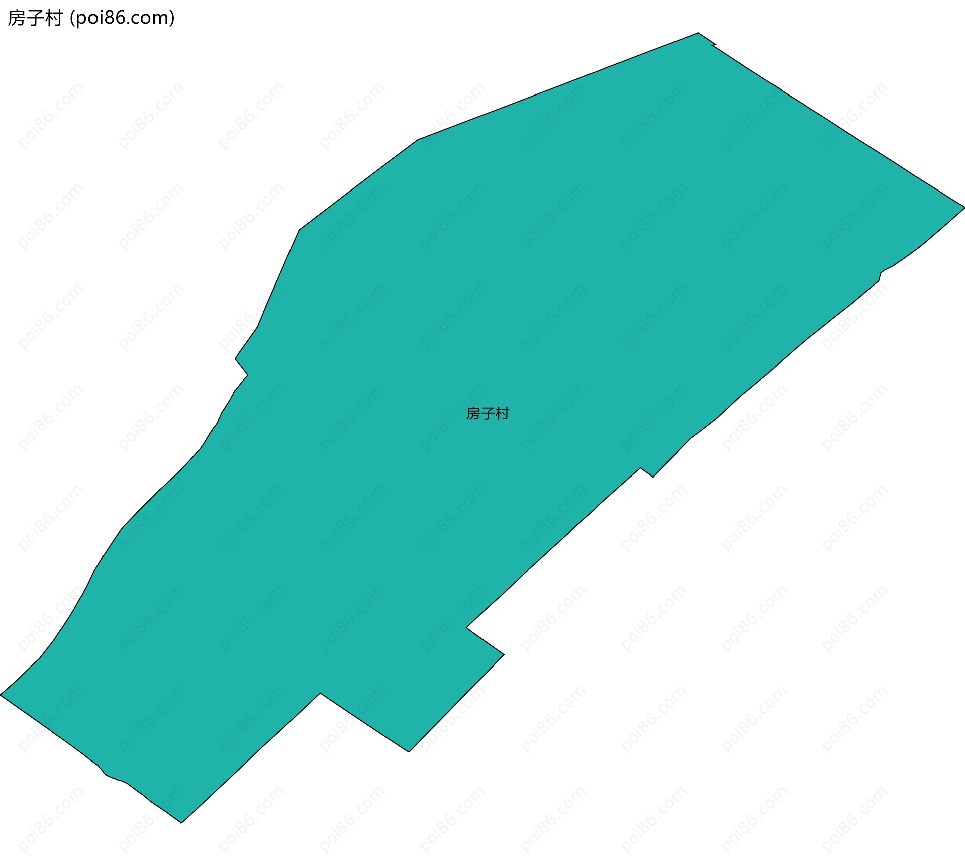 房子村边界地图